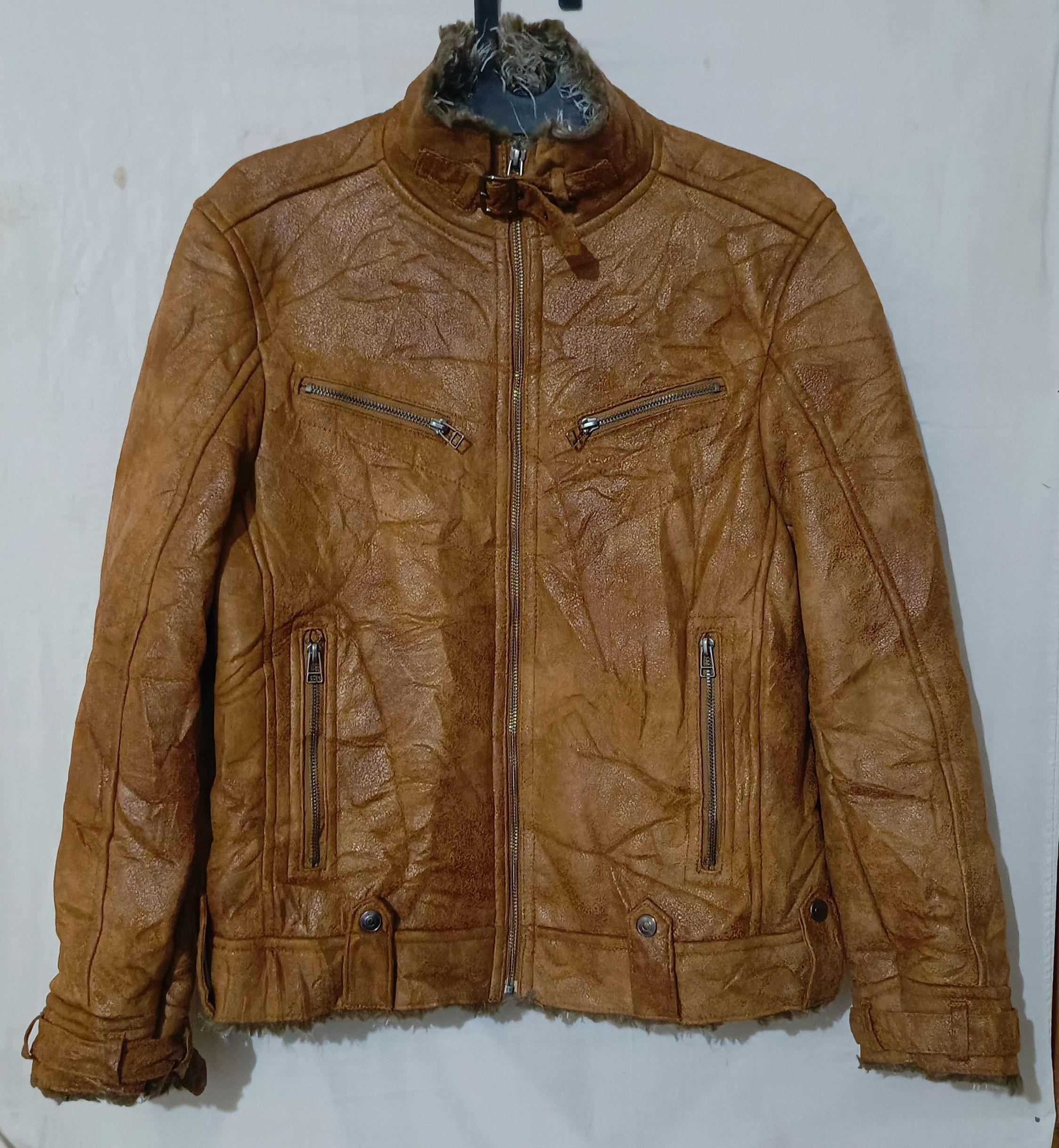 Isamu Katayama Backlash Semantic Design Leather Suede Shearling Rider Jacket Size US M / EU 48-50 / 2 - 2 Thumbnail