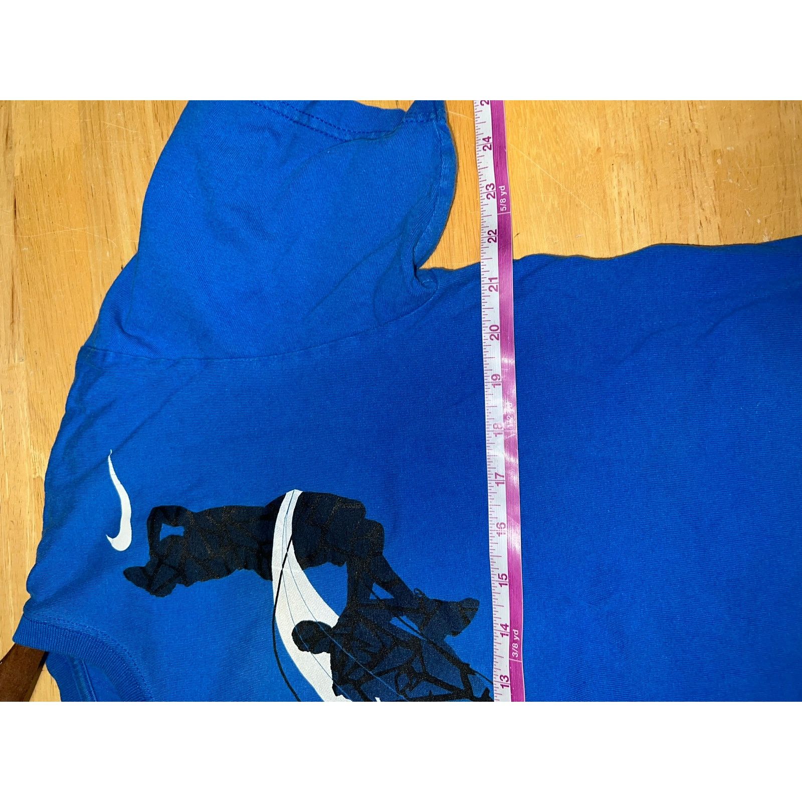 Nike Nike Basketball Shirt Blue Graphic Dunk Dunking Tee TORN M Size US M / EU 48-50 / 2 - 9 Thumbnail