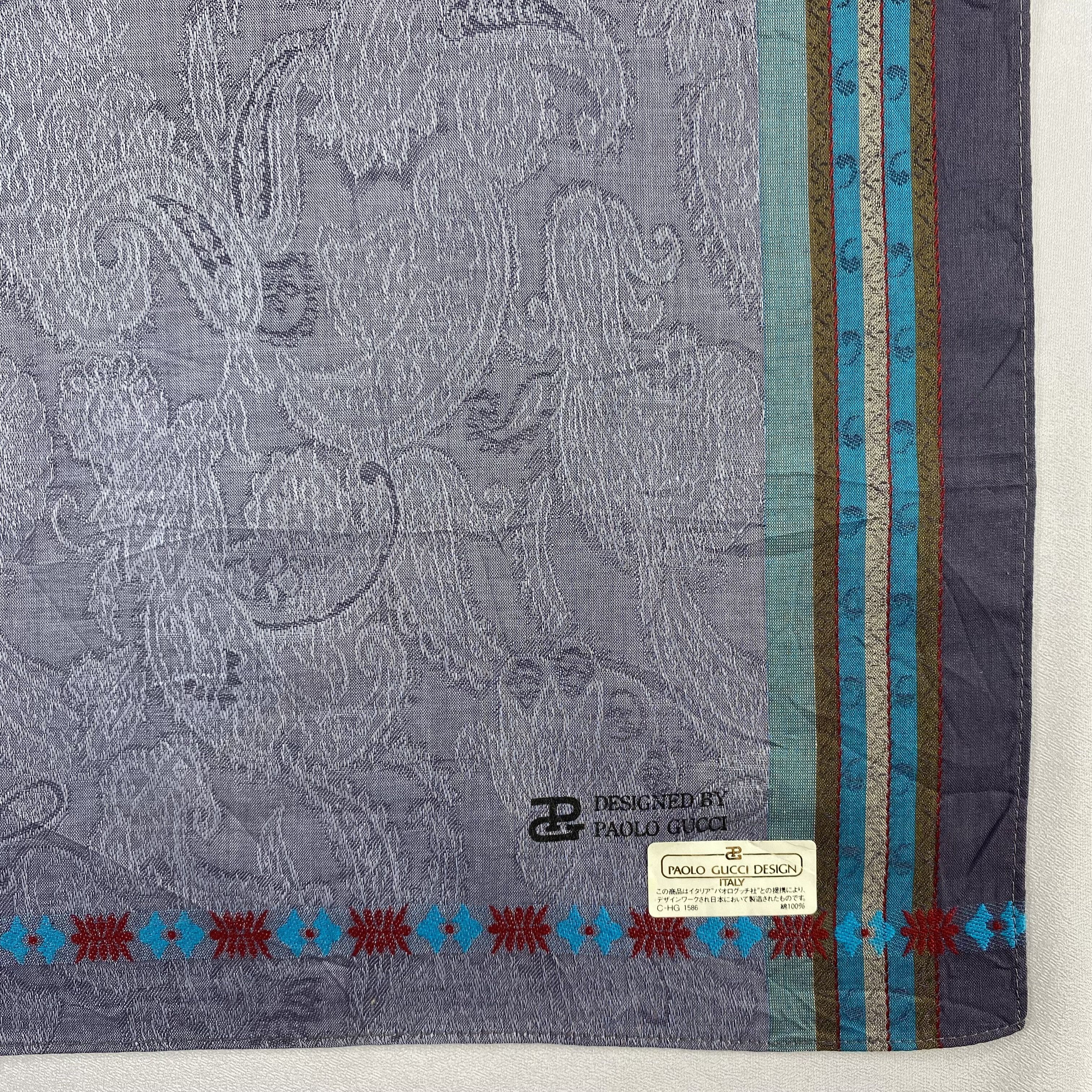 Paolo Gucci × Vintage NWT Paolo Gucci Neckerchief / Bandana / Handkerchief-P1914 Size ONE SIZE - 3 Thumbnail