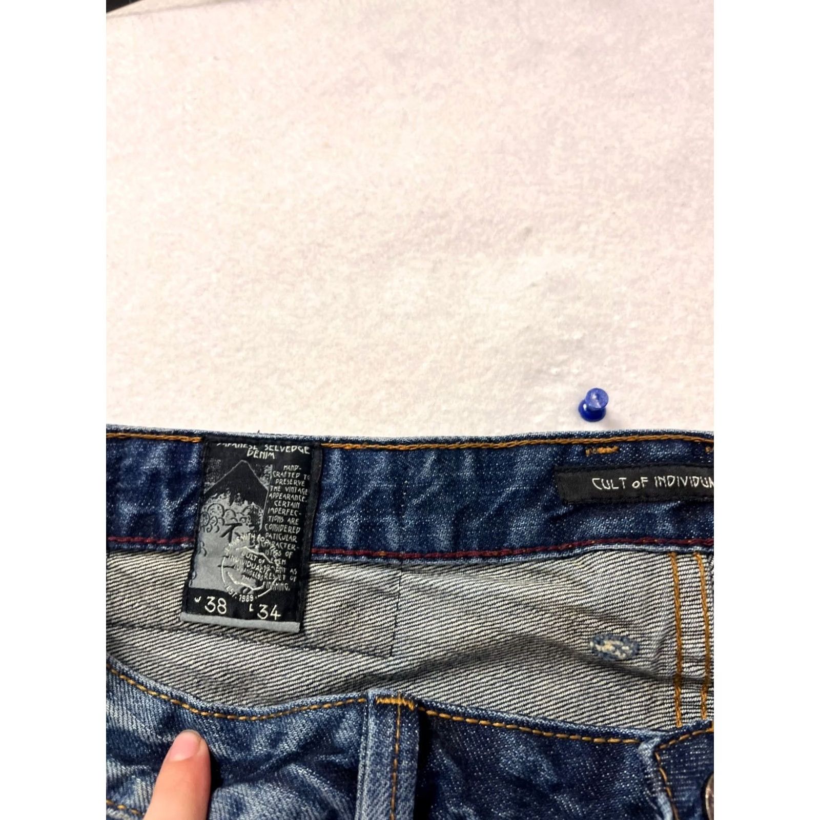 Cult Of Individuality VINTAGE Cult Of Individuality Jeans Distressed Bootcut Size 38 Blue Denim Mens 34 Inseam NS-NA Size US 38 / EU 54 - 3 Thumbnail