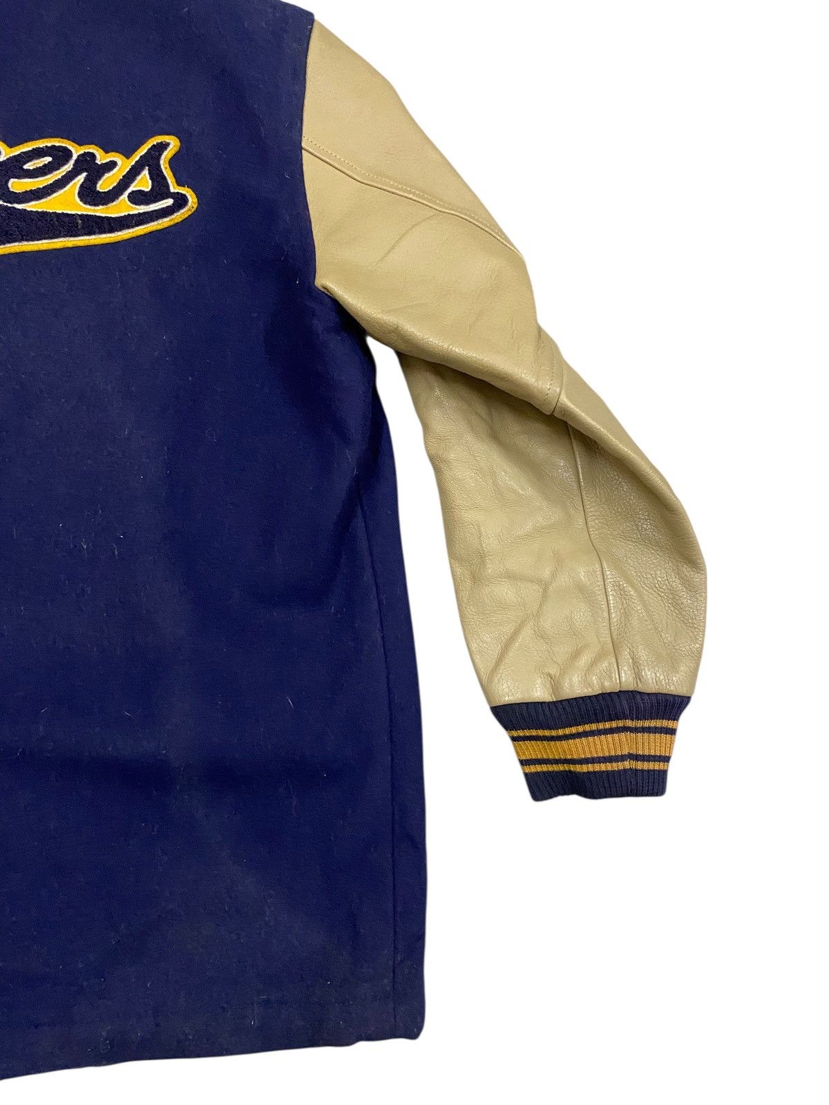 Vintage Vintage Dog House Varsity Jacket Wool & Leather 'Clovers' M Size US M / EU 48-50 / 2 - 5 Thumbnail