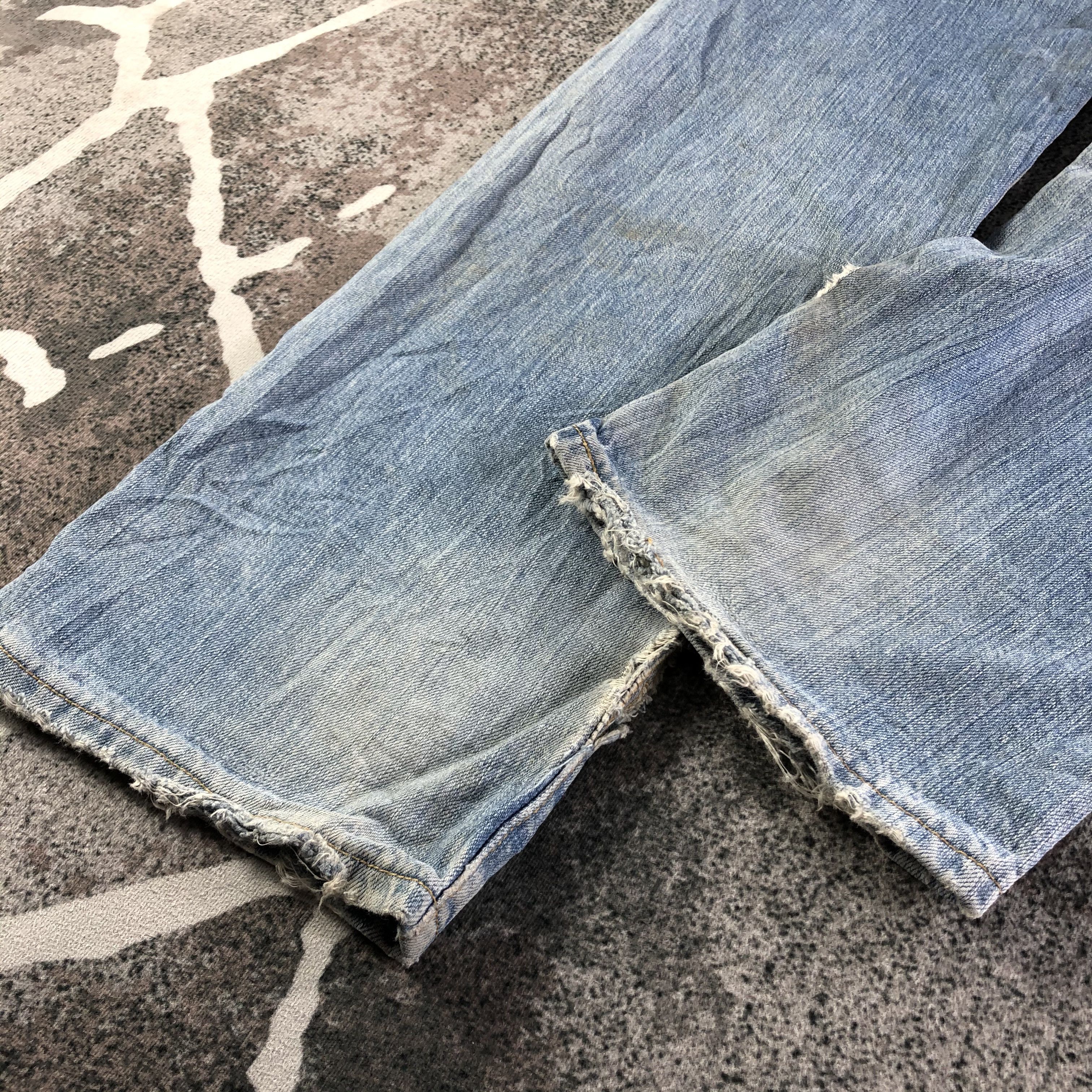 Levi's Vintage Levis 501 Jeans Ripped Denim KJ3110 Size US 32 / EU 48 - 6 Thumbnail