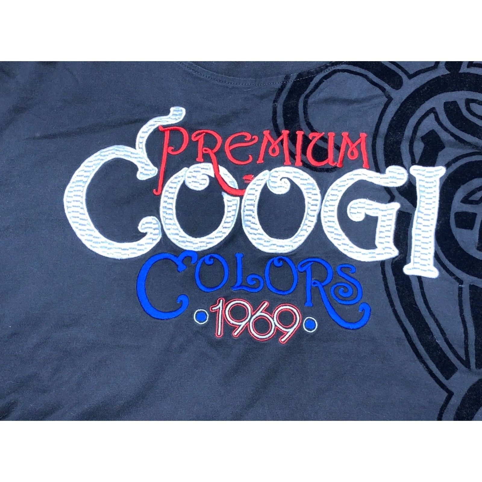 Coogi VINTAGE Coogi T Shirt 2XL Embroidered Logo Black Short Sleeve Mens 90s Designer Logo Embroidered Shirts Size US XXL / EU 58 / 5 - 2 Thumbnail