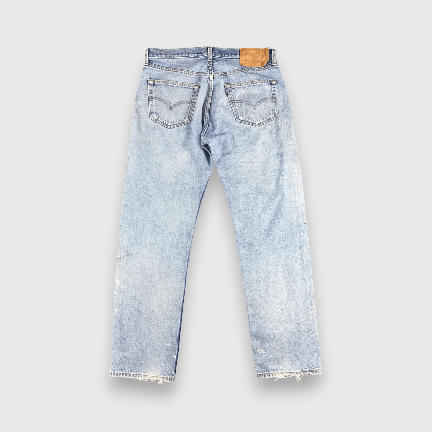 Levi's 90s Vintage Light Wash Levis 501 Jeans-J1998 Size US 26 / EU 42 - 2 Thumbnail