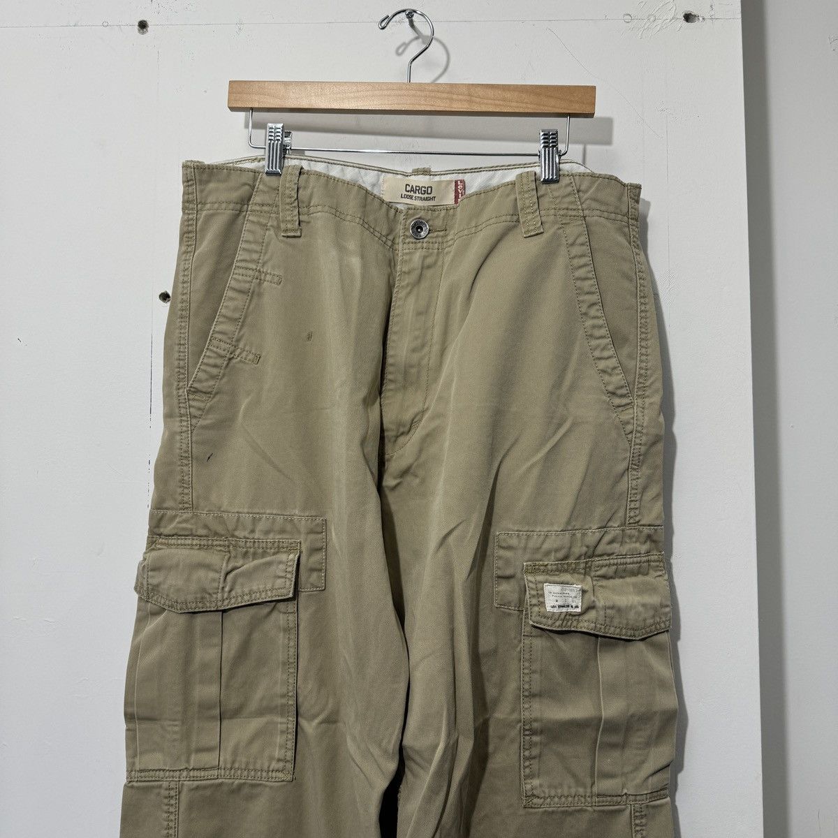 Levi's Vintage Y2K Levi's Wide Leg Baggy Cargo Pants Size US 36 / EU 52 - 3 Thumbnail