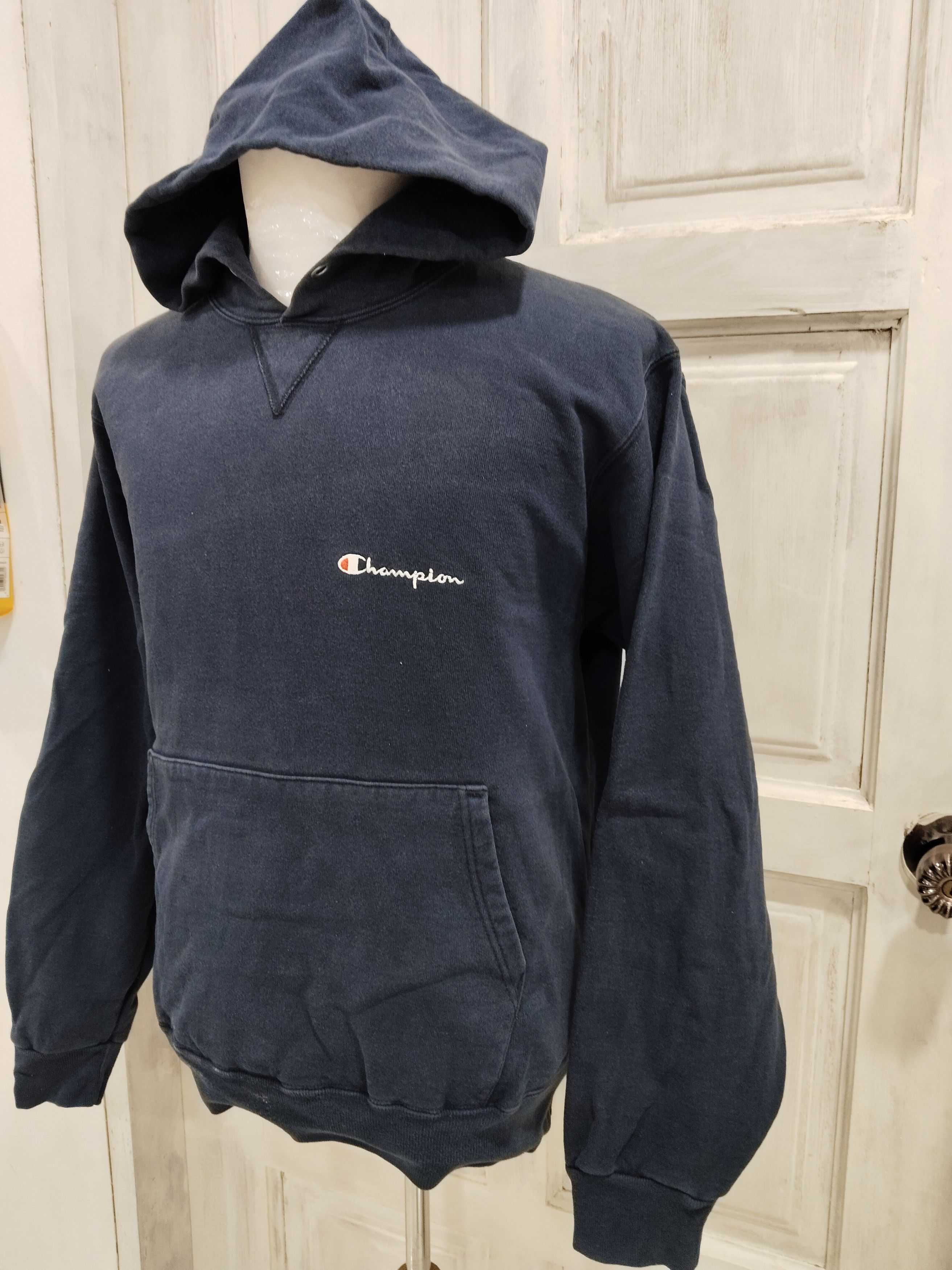 Champion × Vintage Vintage late 80s Champion Embroidery Logo Hoodie Sweatshirt Size US L / EU 52-54 / 3 - 2 Thumbnail