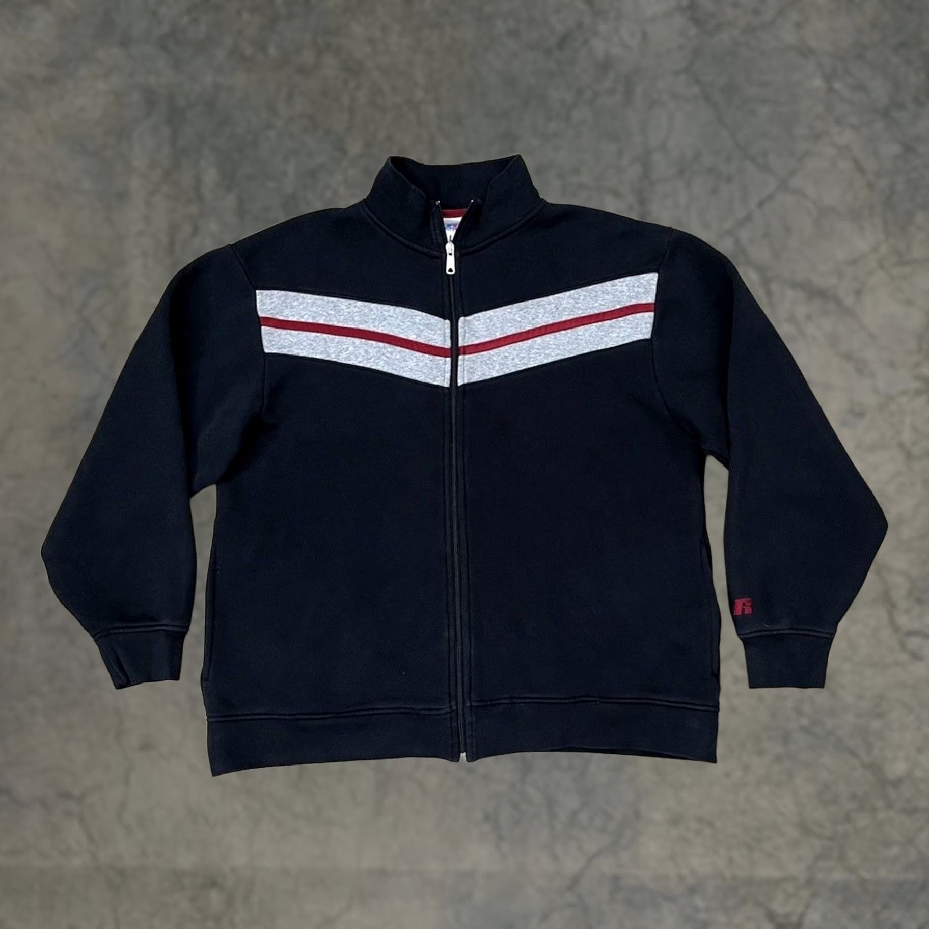 Russell Athletic Vintage Russell Athletic Zip Hoodie Black - 90s
