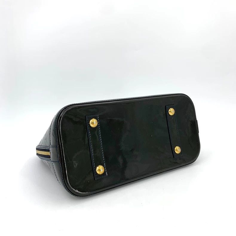 Louis Vuitton Louis Vuitton Black lacquer logo presbyopic embossed handb Size ONE SIZE - 5 Thumbnail