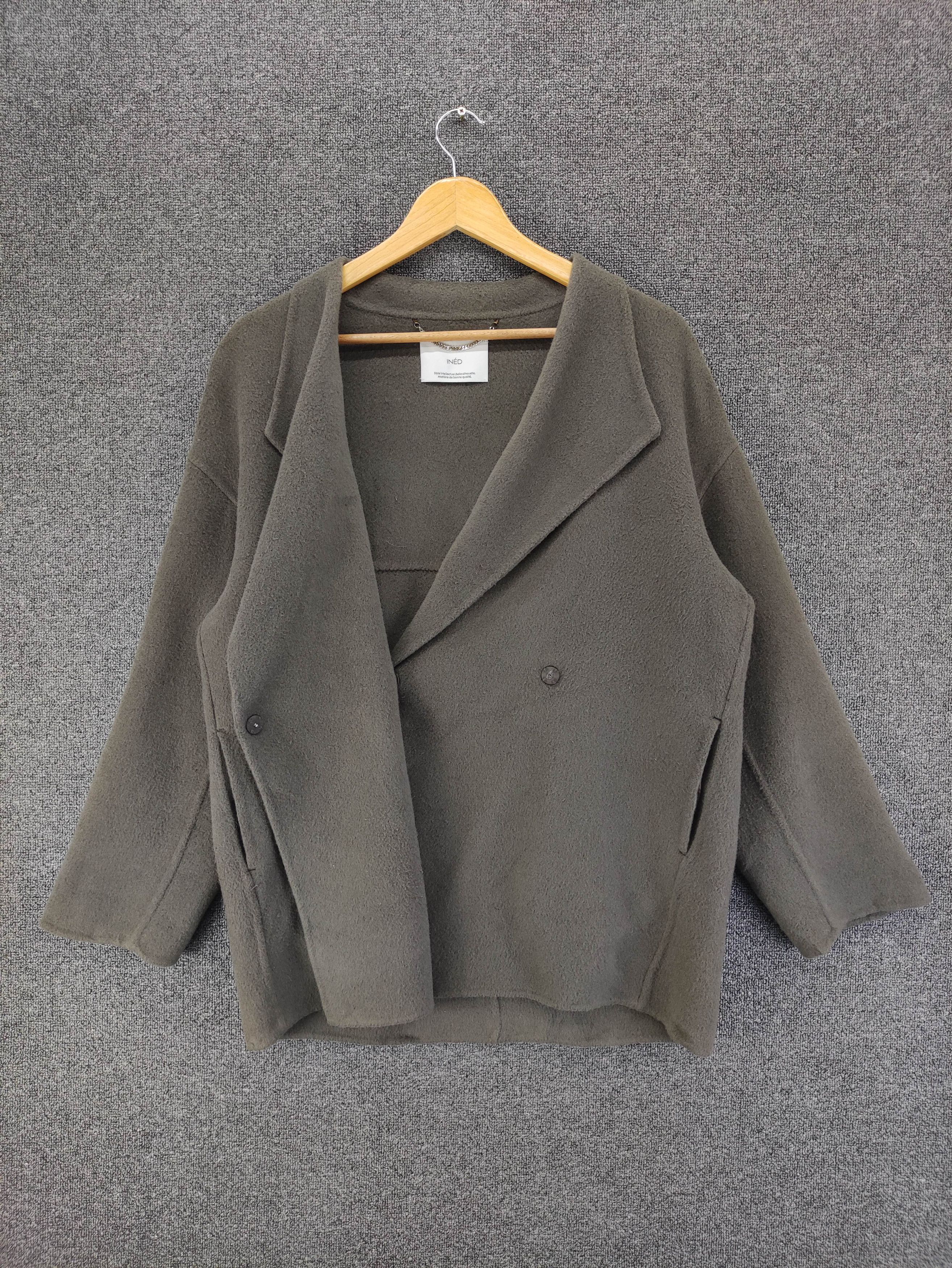 Yohji Yamamoto Vintage Ined By Yohji Yamamoto Short Over Coat Jacket Size M / US 6-8 / IT 42-44 - 3 Thumbnail