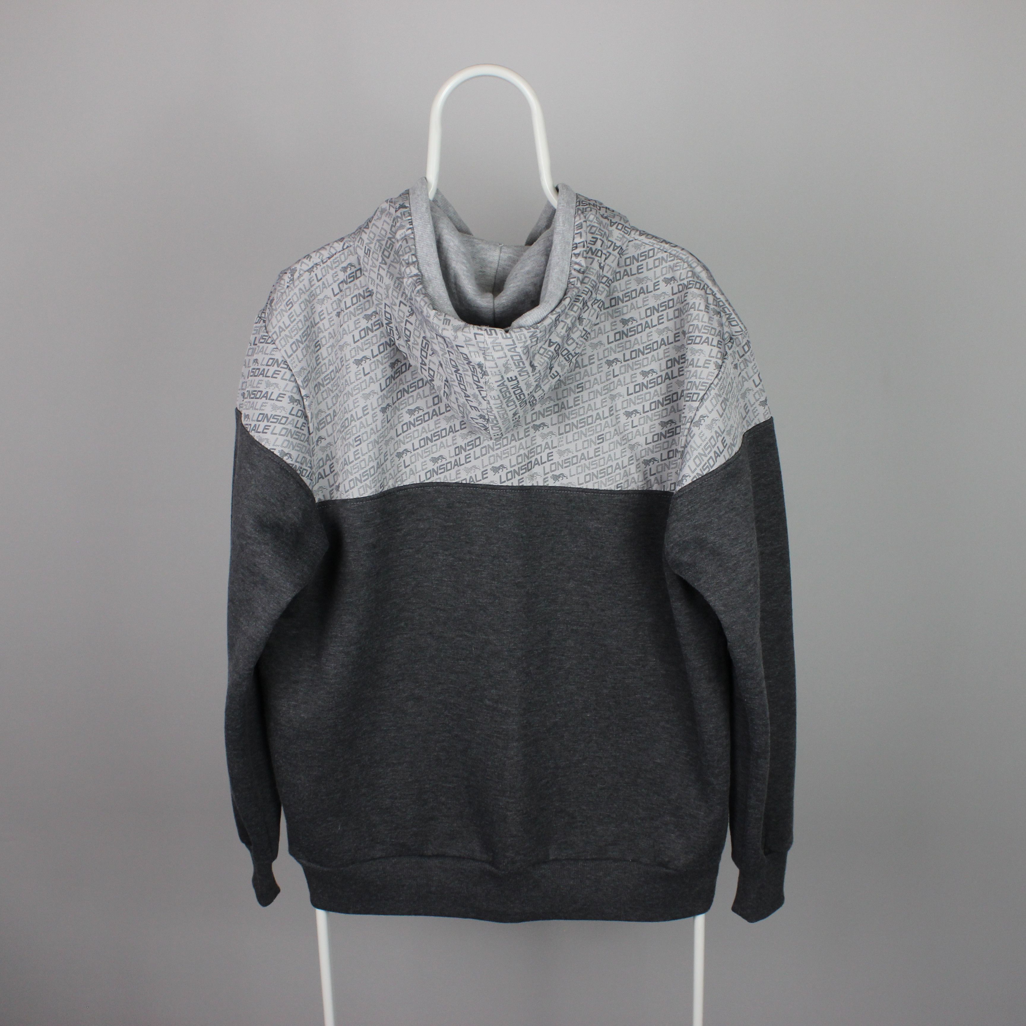 Lonsdale Lonsdale sweatshirt jumper men cotton L gray multilogo Size US L / EU 52-54 / 3 - 7 Thumbnail