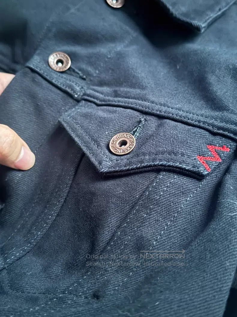 Iron Heart Iron Heart Denim jacket black bull jacket Size US M / EU 48-50 / 2 - 3 Thumbnail