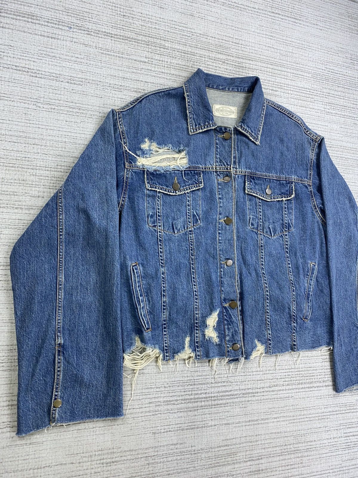GOA 🔥🔥 GOA Company Ripped Style Rare Denim Jacket Size US M / EU 48-50 / 2 - 3 Thumbnail