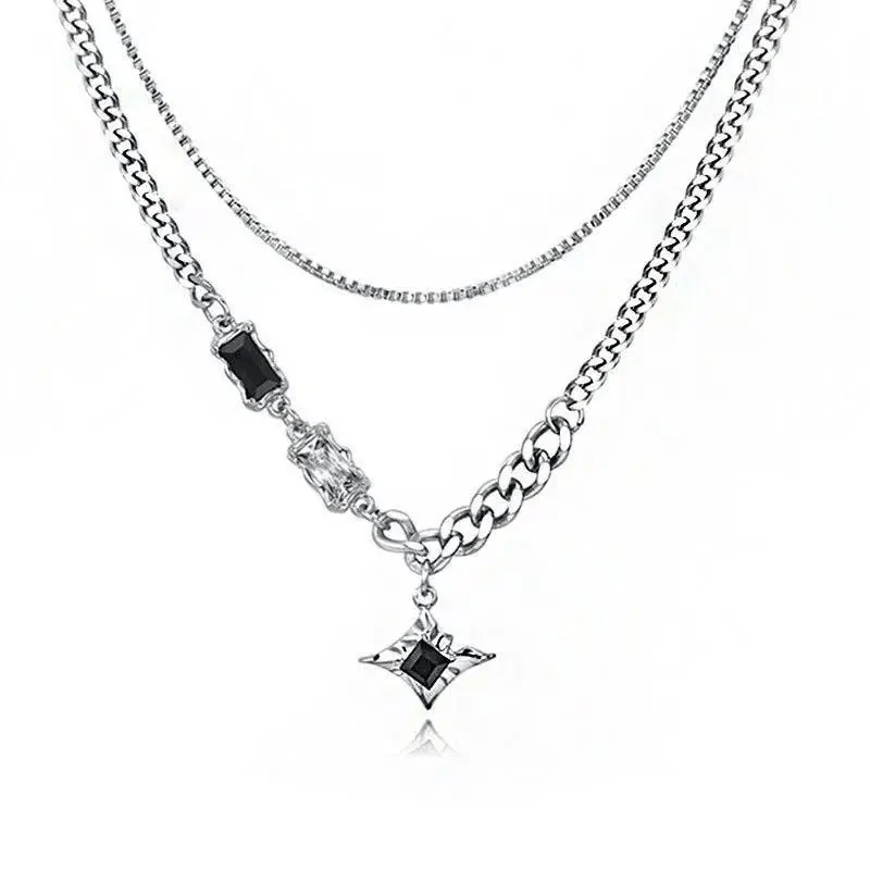 Other Retro punk necklace star chain rock gothic style Size ONE SIZE - 2 Thumbnail