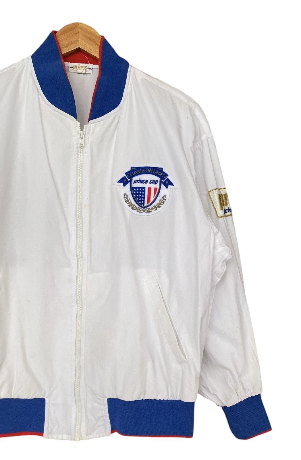 Vintage Vtg 90s PRINCE Cotton Zipper Jacket Size US L / EU 52-54 / 3 - 4 Thumbnail