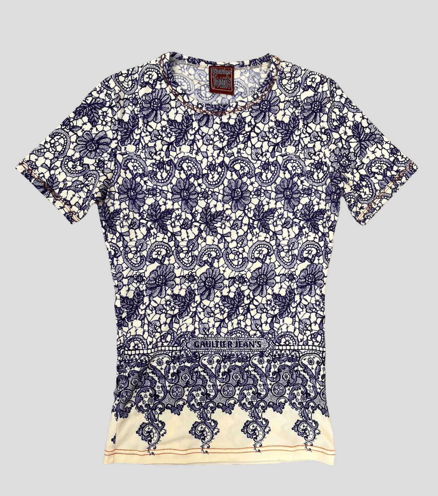 Jean Paul Gaultier Jean Paul Gaultier T-shirt Floral Cut and Sew Size S / US 4 / IT 40 - 1 Thumbnail