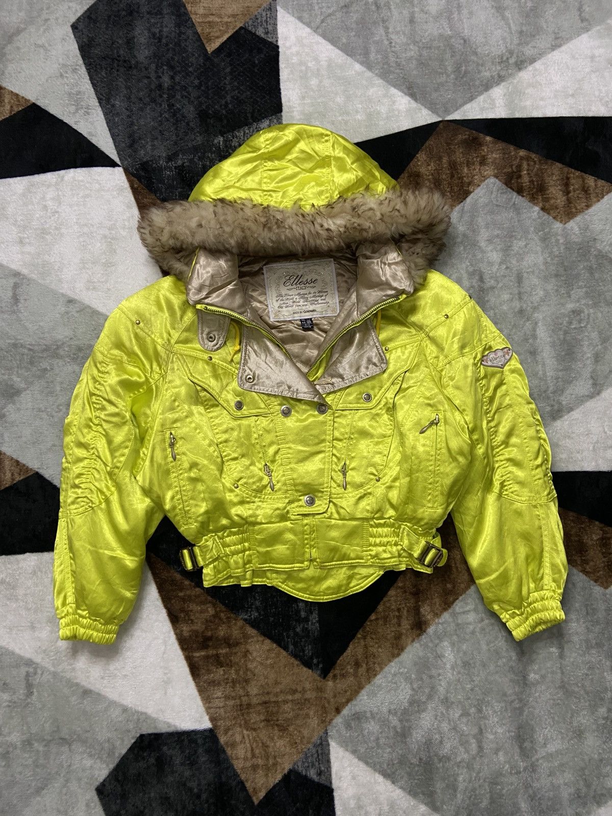 Vintage Ellesse Ski Racing Jacket Fur