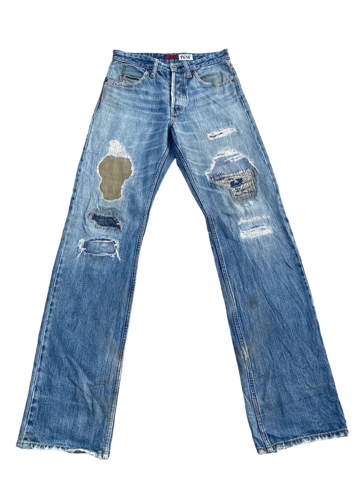 Johnbull Vintage John Bull Kurt Cobain Style Distressed Rework Pant Size US 30 / EU 46 - 1 Thumbnail