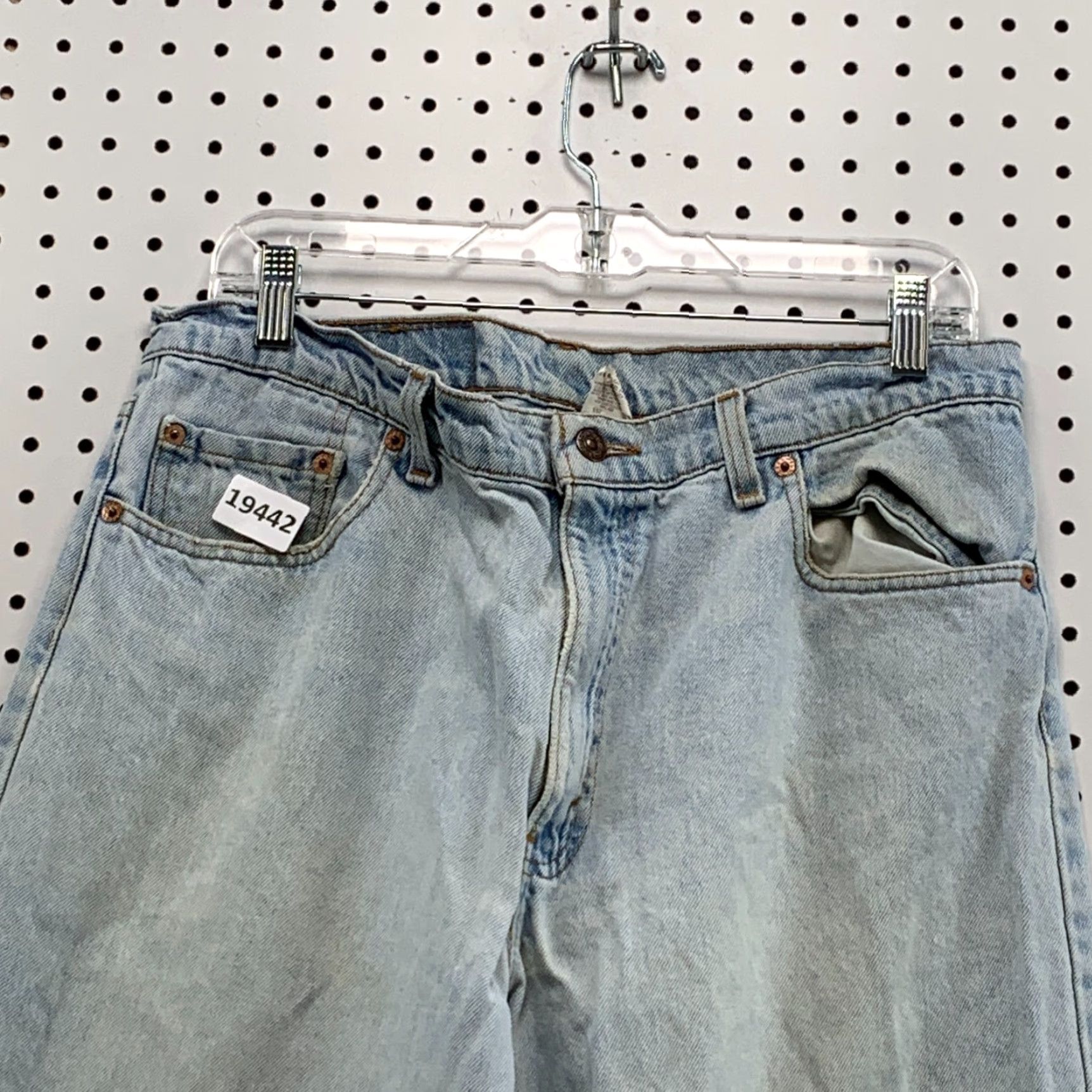 Levi's VINTAGE Levi's Jeans 550 Denims Light Wash Relaxed Fit Tapered 34x35 Men Regular Blue 90s Mens Size US 34 / EU 50 - 4 Thumbnail