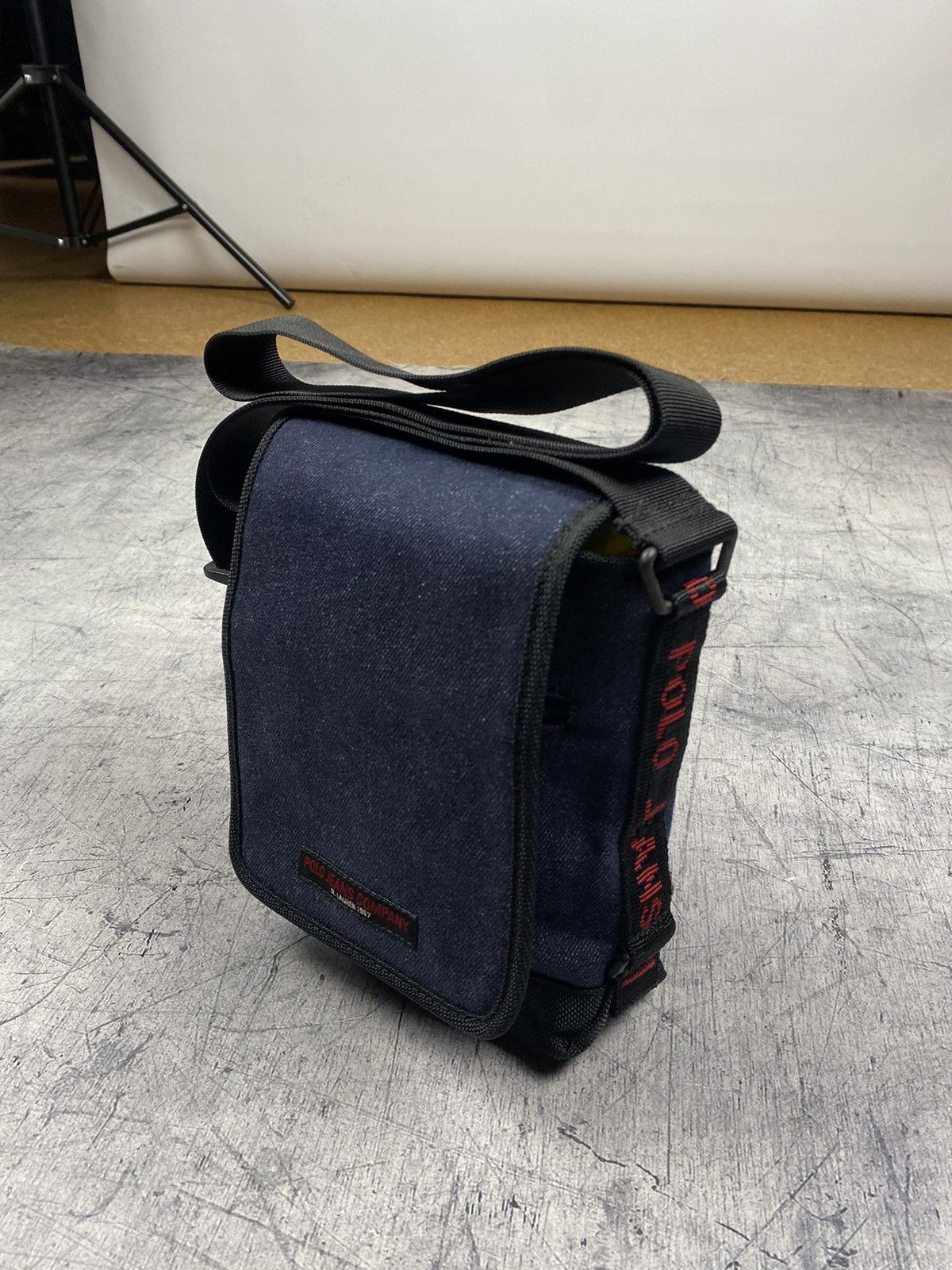 Lauren Ralph Lauren × Polo Ralph Lauren × Vintage Vintage Polo Ralph Lauren Jeans Co. Messenger Bag y2k Size ONE SIZE - 9 Thumbnail