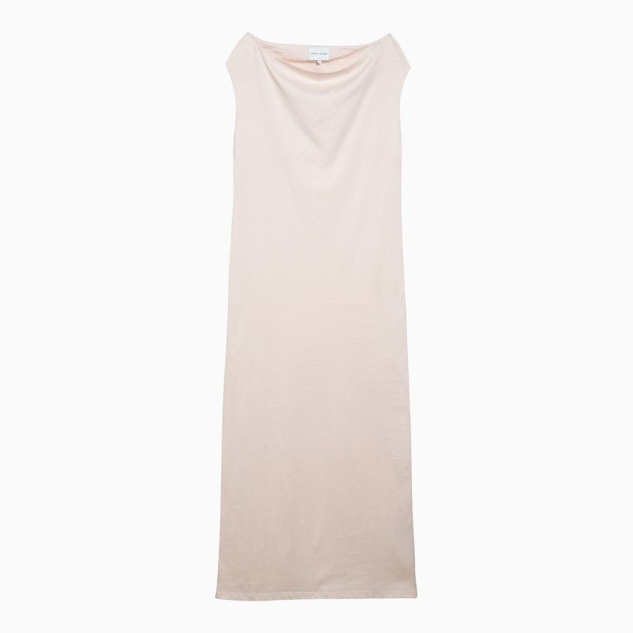 Loulou de Saison o1d2blof0824 Martial Cotton Midi Dress in Light Pink Size XS / US 0-2 / IT 36-38 - 1 Thumbnail