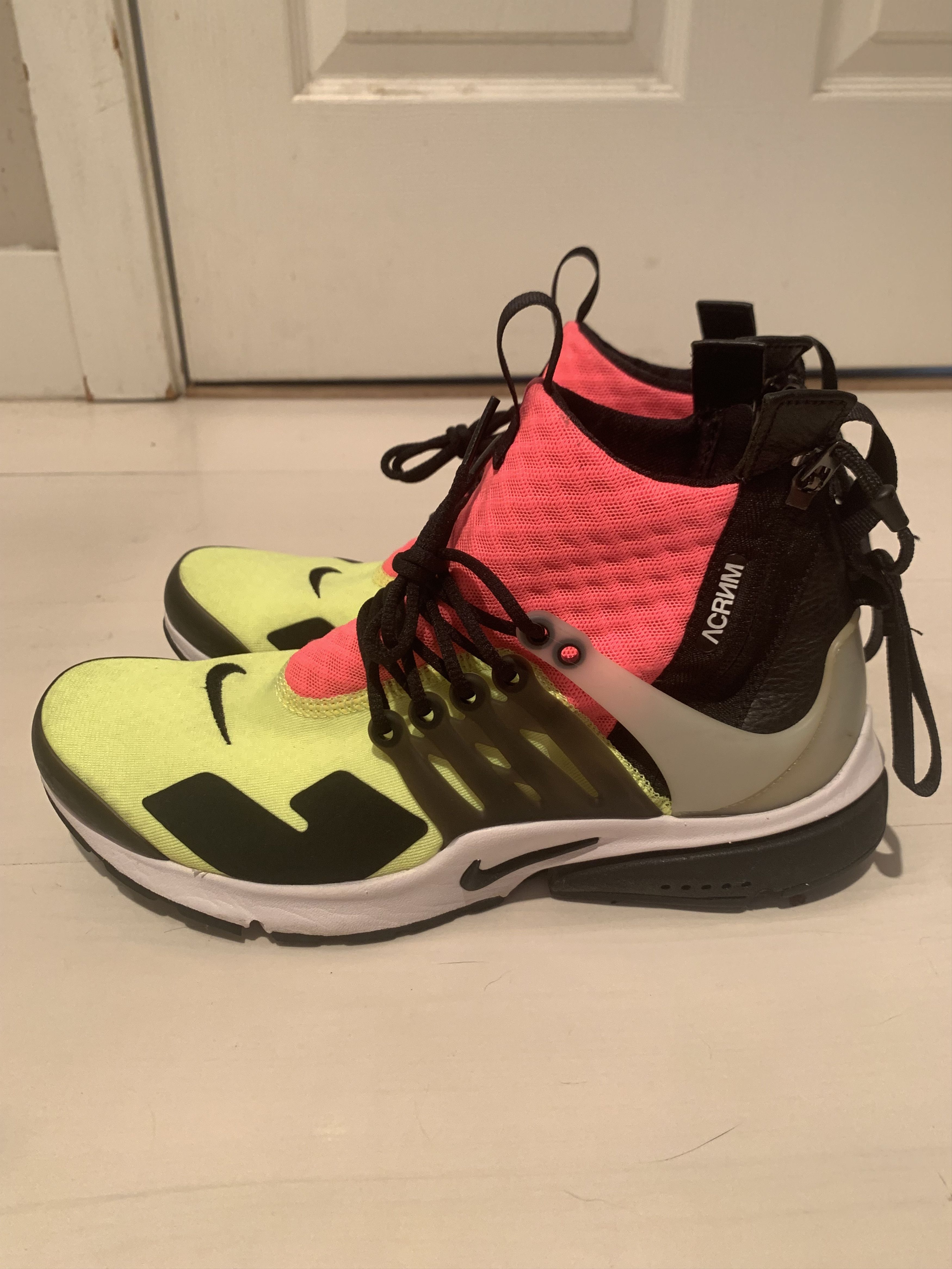 Acronym × Nike Acronym Nike Air Presto Mid Volt XS Size US 8.5 / EU 41-42 - 2 Thumbnail