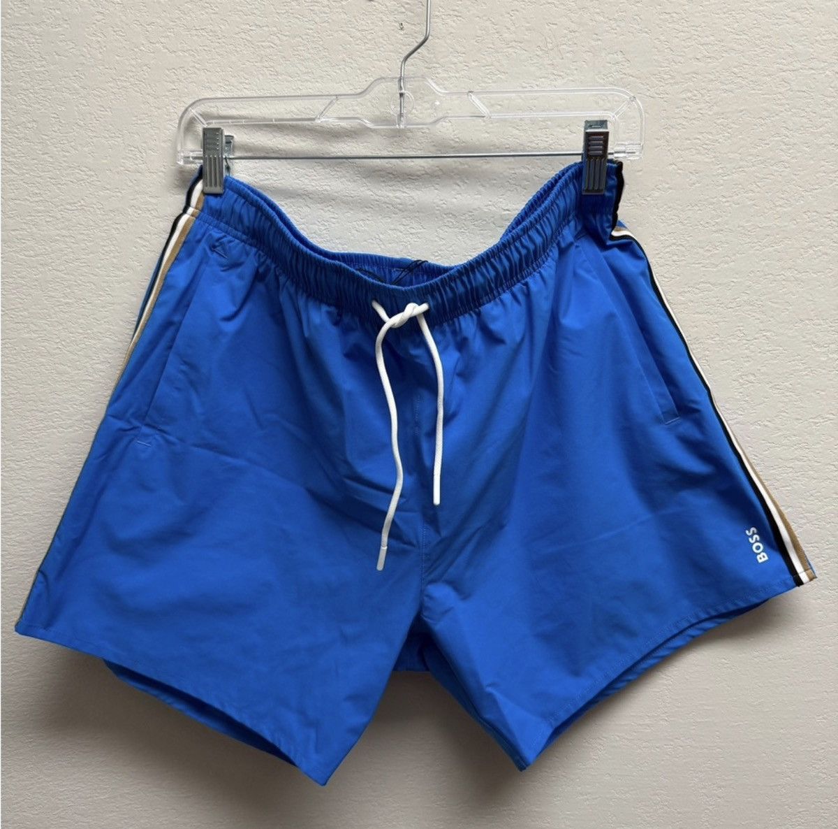 Hugo Boss BOSS Drawstring Logo Swimming Trunks Size US 36 / EU 52 - 1 Thumbnail