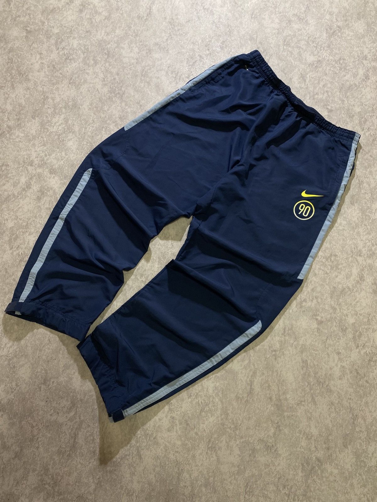 Nike Vintage Nike Navy Blue Track Pants “90” Logo Size US 36 / EU 52 - 2 Thumbnail