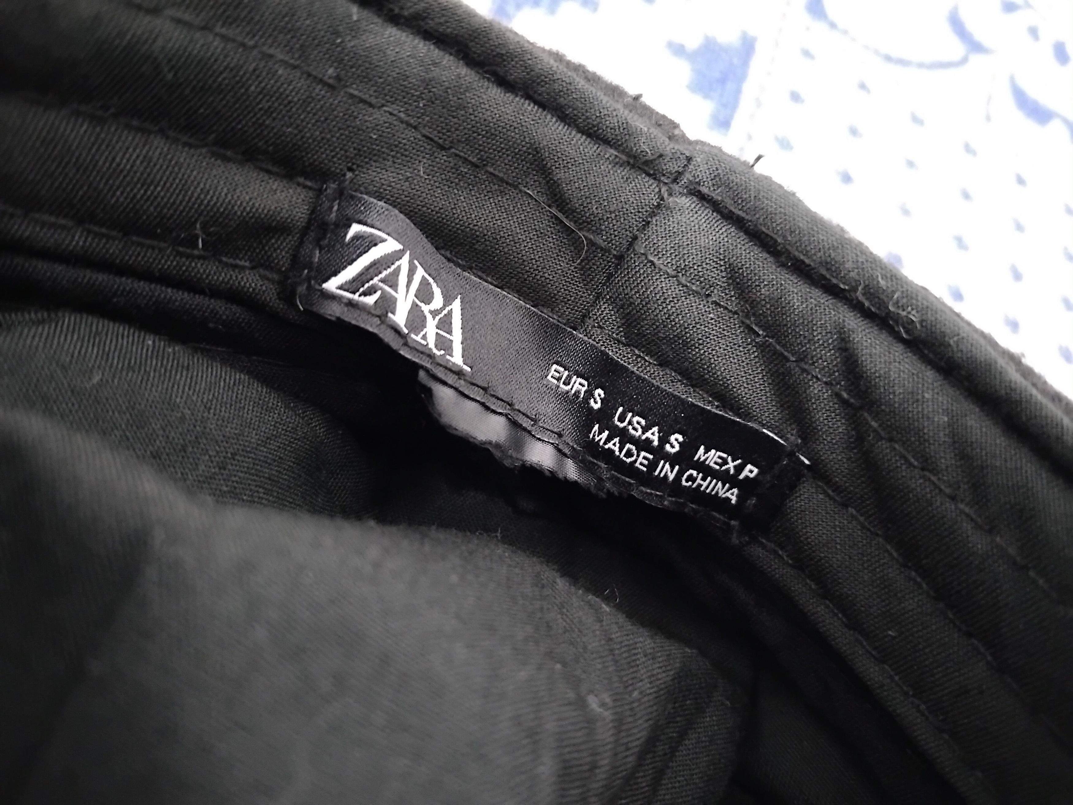 Japanese Brand 💥Zara black streetwear hat Size 38 - 2 Thumbnail