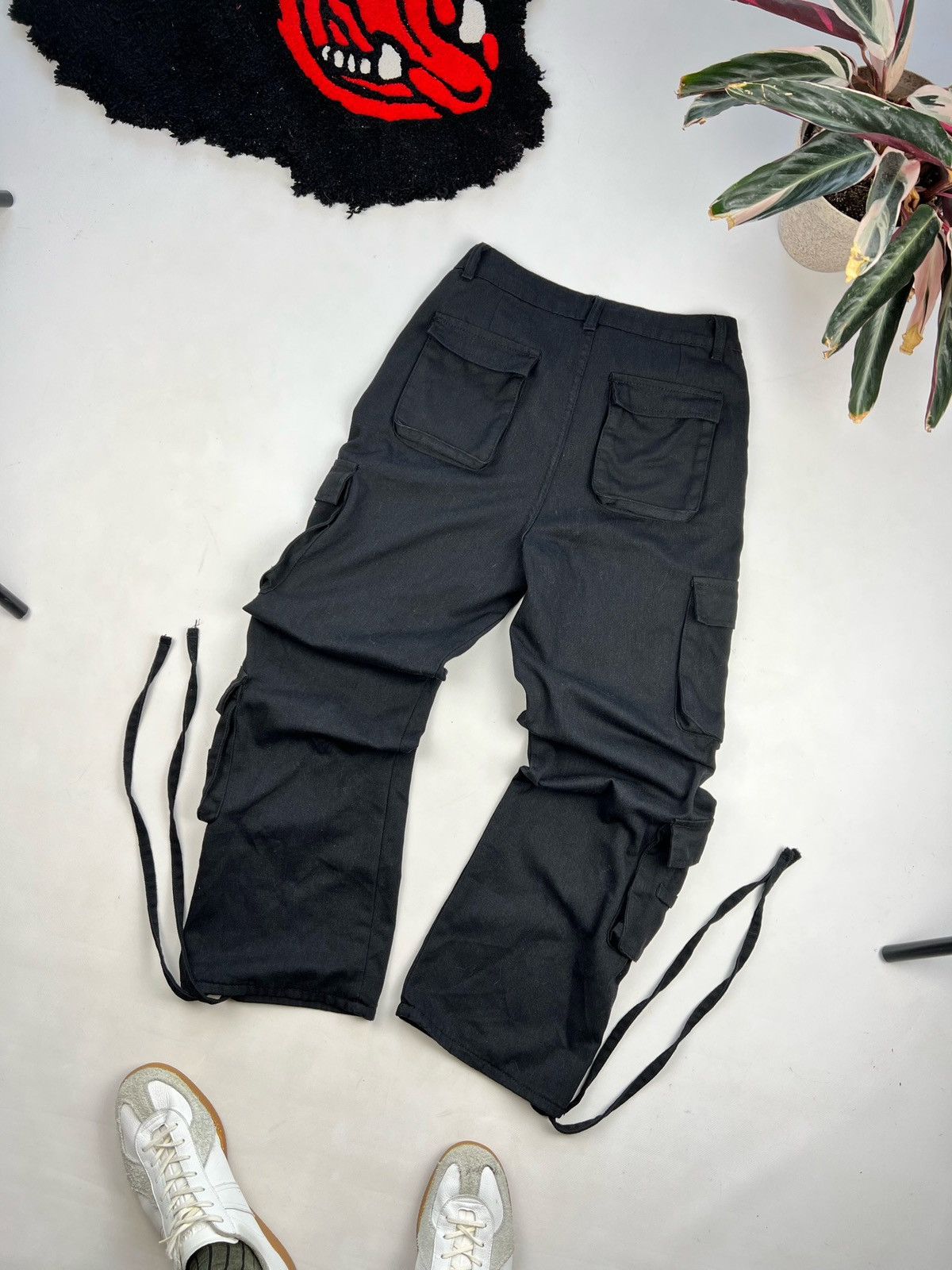 Japanese Brand × PPFM Vintage black cargo pants pocket bondage Size US 28 / EU 44 - 3 Thumbnail