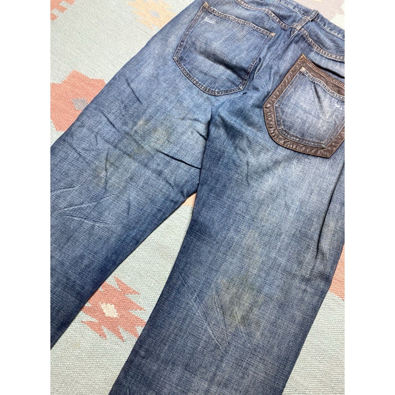 Sean John VINTAGE Sean John Jeans Hip Hop Baggy Wide-Leg 38x34 Men blue Size US 38 / EU 54 - 3 Thumbnail