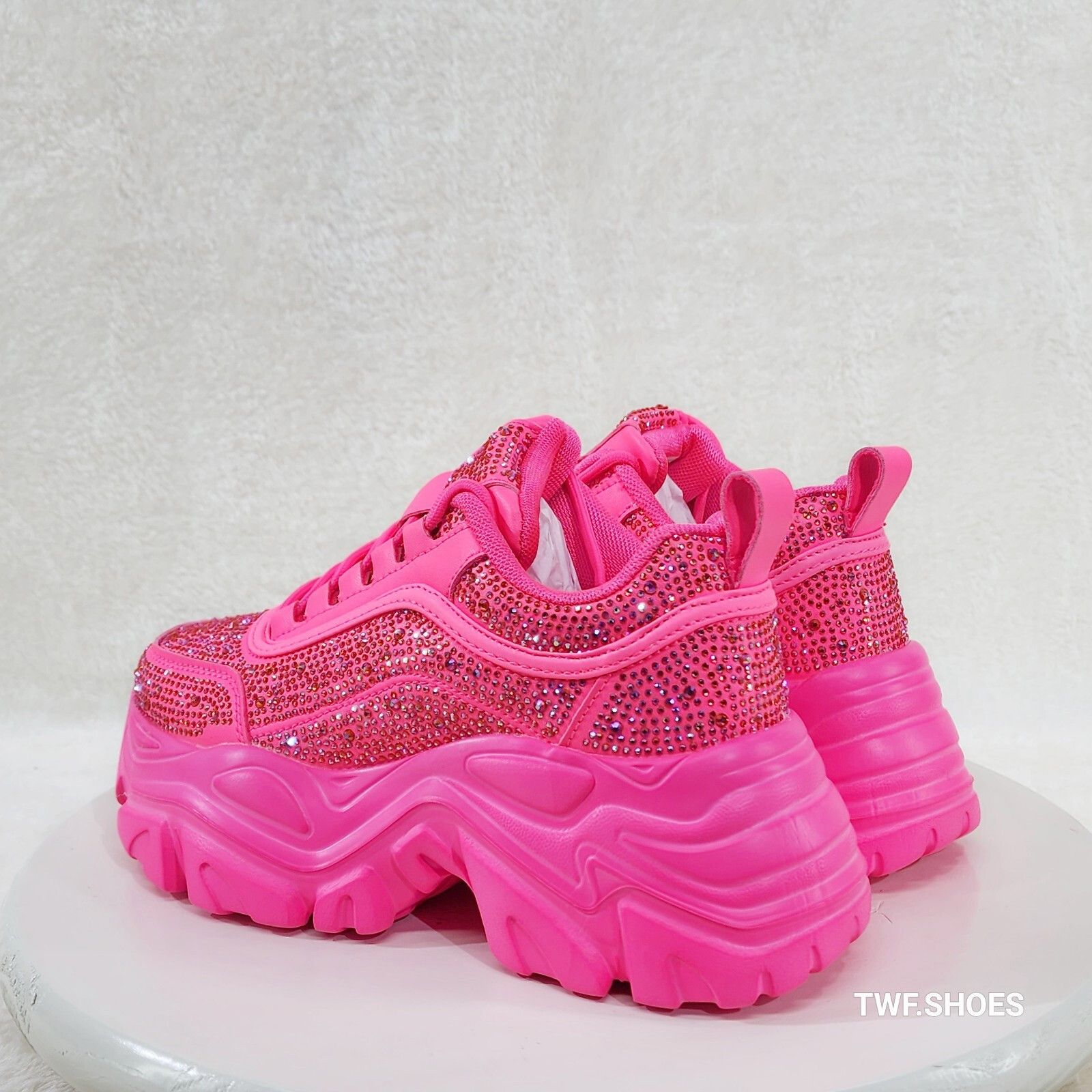 Other Cush Sport Rhinestone Comfy Platform Light Weight Sneakers H Size US 6 / IT 36 - 4 Thumbnail