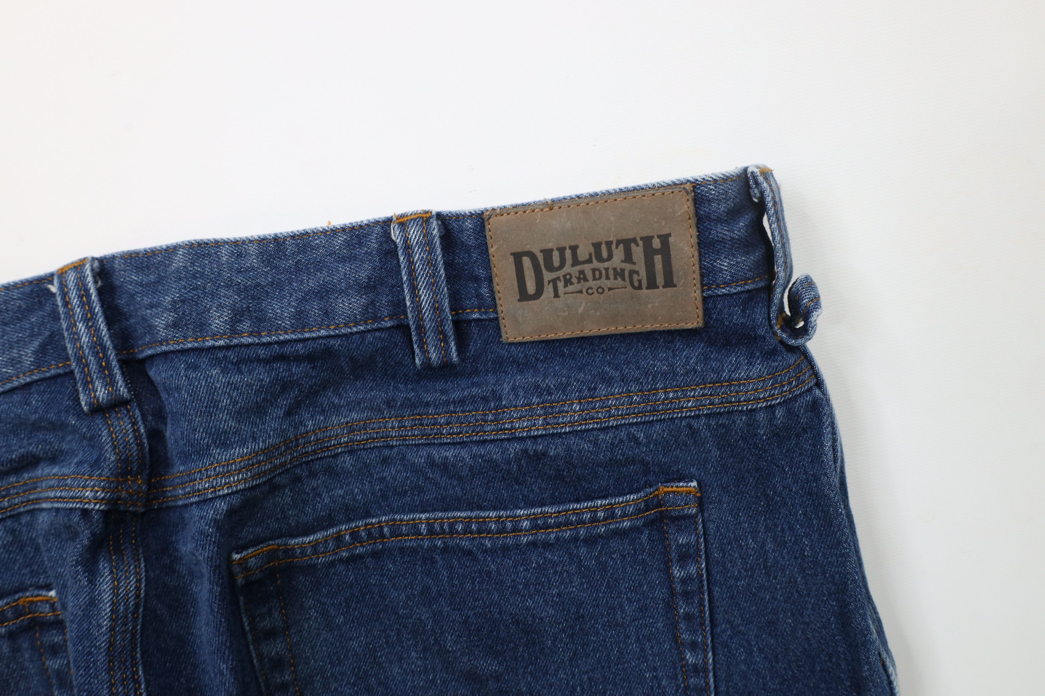 Duluth Trading Company × Vintage Duluth Trading Co Fit Ballroom Carpenter Wide Leg Jeans Blue Size US 38 / EU 54 - 12 Thumbnail