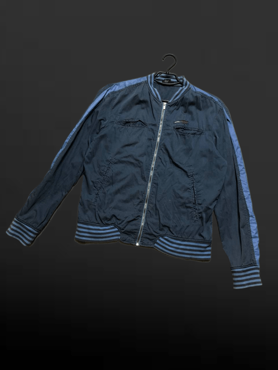 Vintage Y2K DIESEL Canvas Racing Moto Jacket Avant Garde