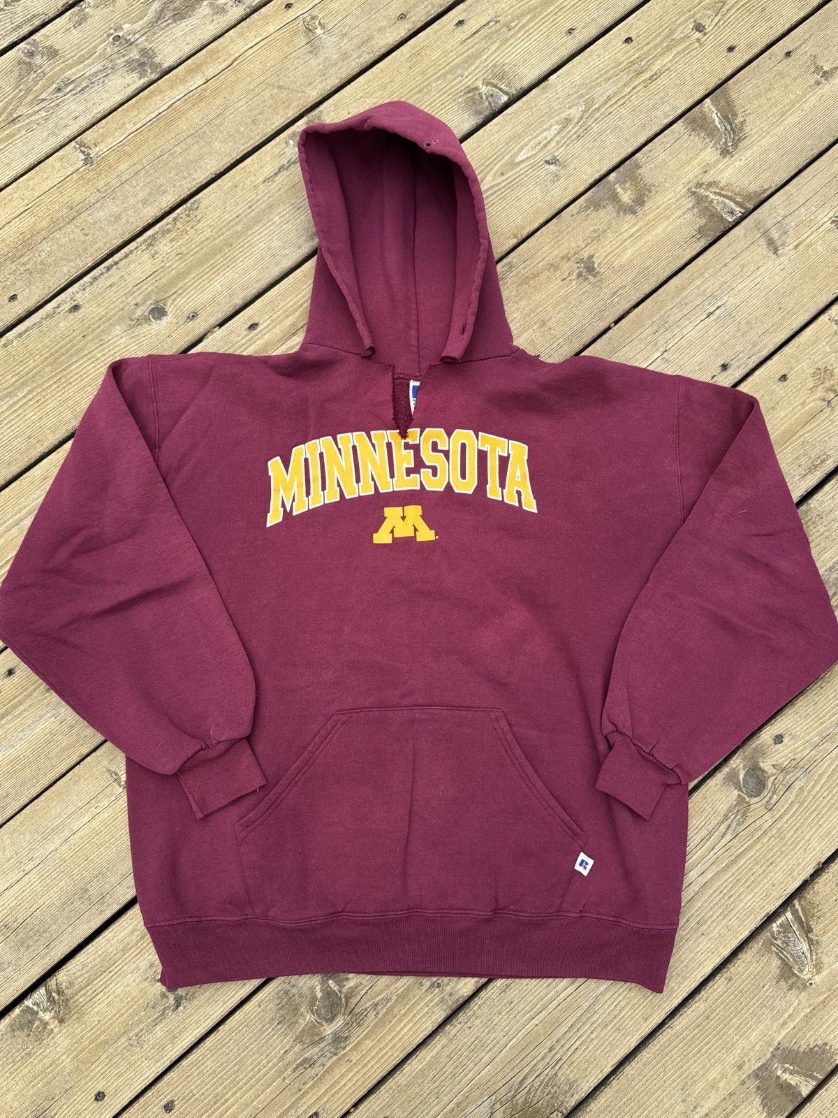 Russell Athletic Vintage 90s Russell Athletic Minnesota Gophers Hoodie XL Size US XL / EU 56 / 4 - 1 Thumbnail