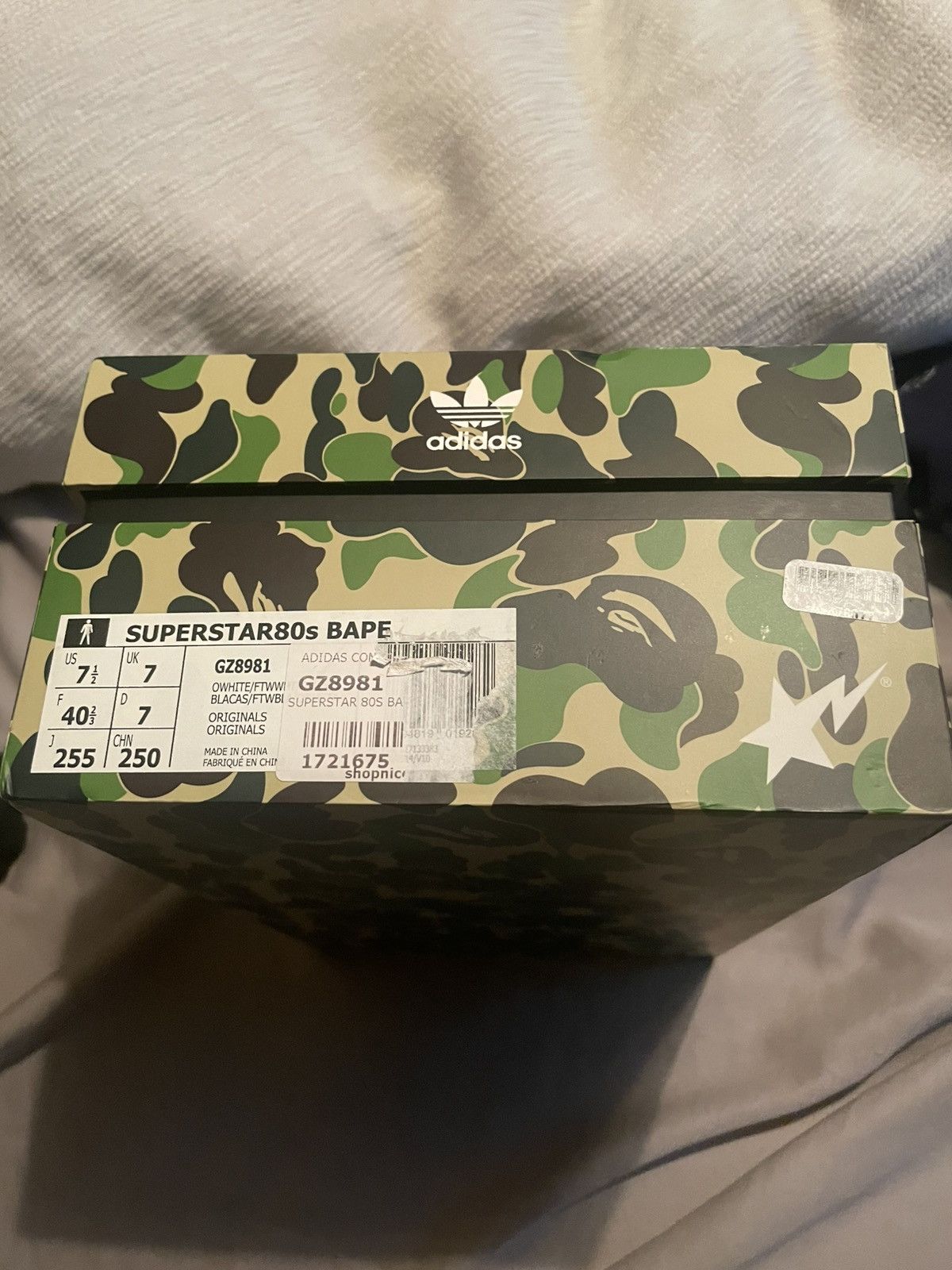 Adidas × Bape Adidas Superstar Bape ABC Camo Green Size US 7.5 / EU 40-41 - 6 Thumbnail