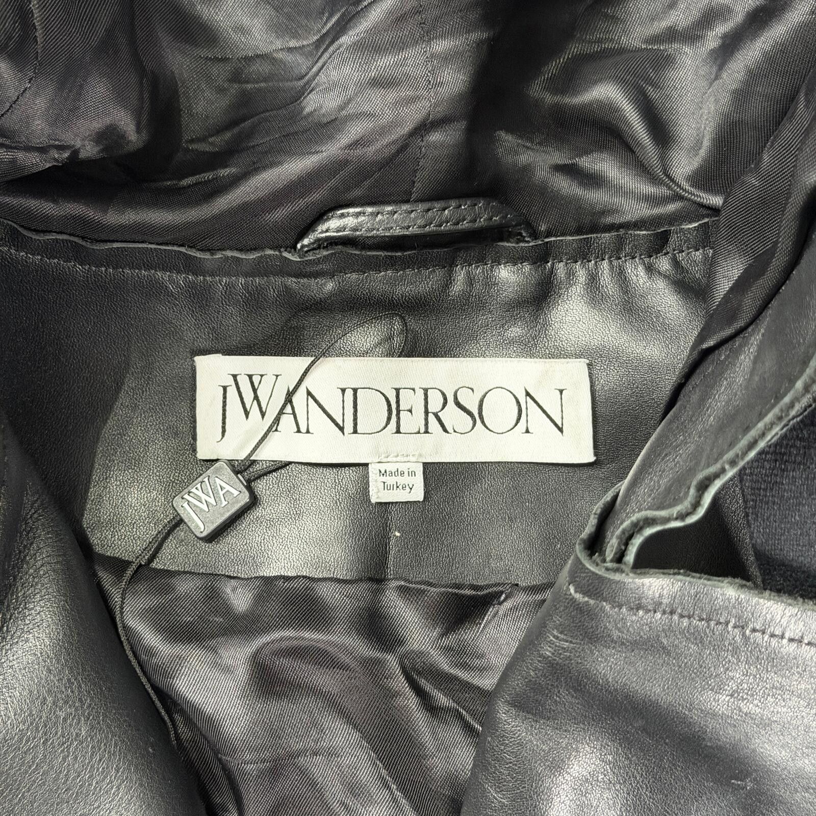 JW Anderson JW Anderson Drawstring Leather Biker Jacket Size US S / EU 44-46 / 1 - 7 Thumbnail