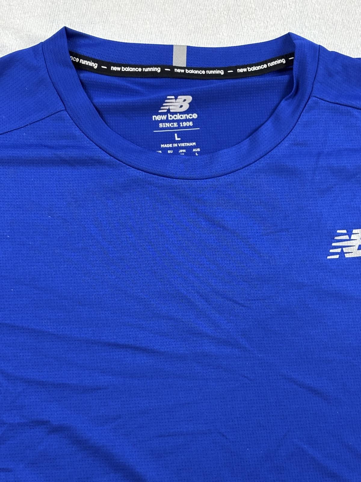 New Balance New Balance Men's Blue Short Sleeve Activewear T-Shirt Size US L / EU 52-54 / 3 - 3 Thumbnail
