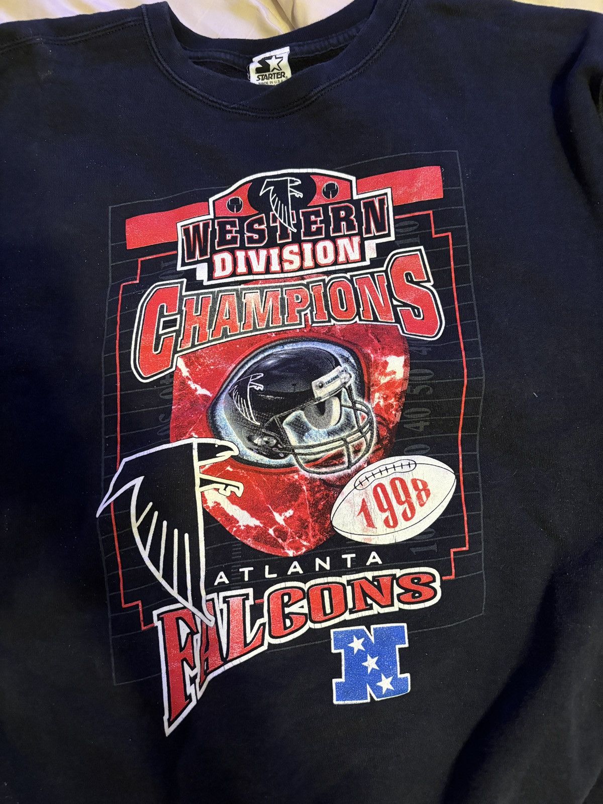 Vintage Vintage Atlanta Falcons Starter Crewneck Sweatshirt Size US XL / EU 56 / 4 - 1 Thumbnail