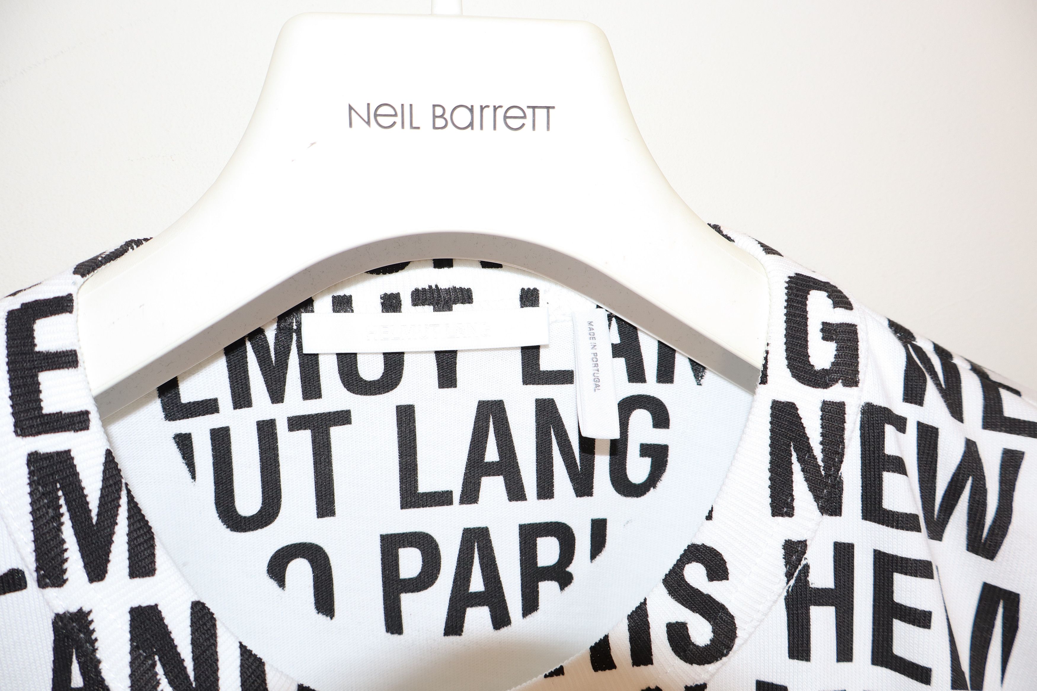Helmut Lang White Box Logo T-Shirt Size US L / EU 52-54 / 3 - 12 Thumbnail