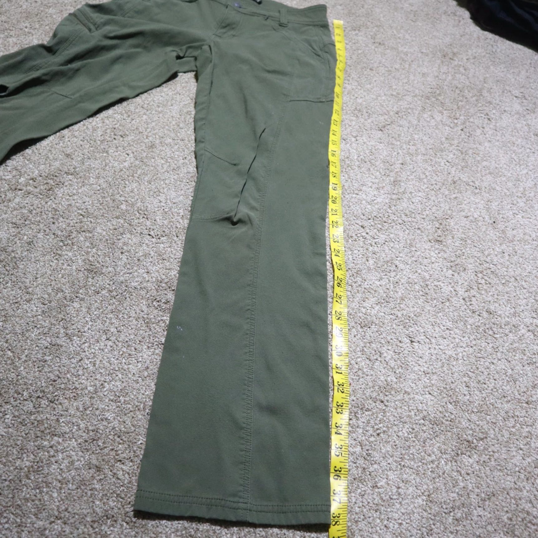 Prana Prana Jenna Pants Women Green Nylon Low Rise Stretch Chino Slim 4 Outdoor Size 27" / US 4 / IT 40 - 7 Thumbnail