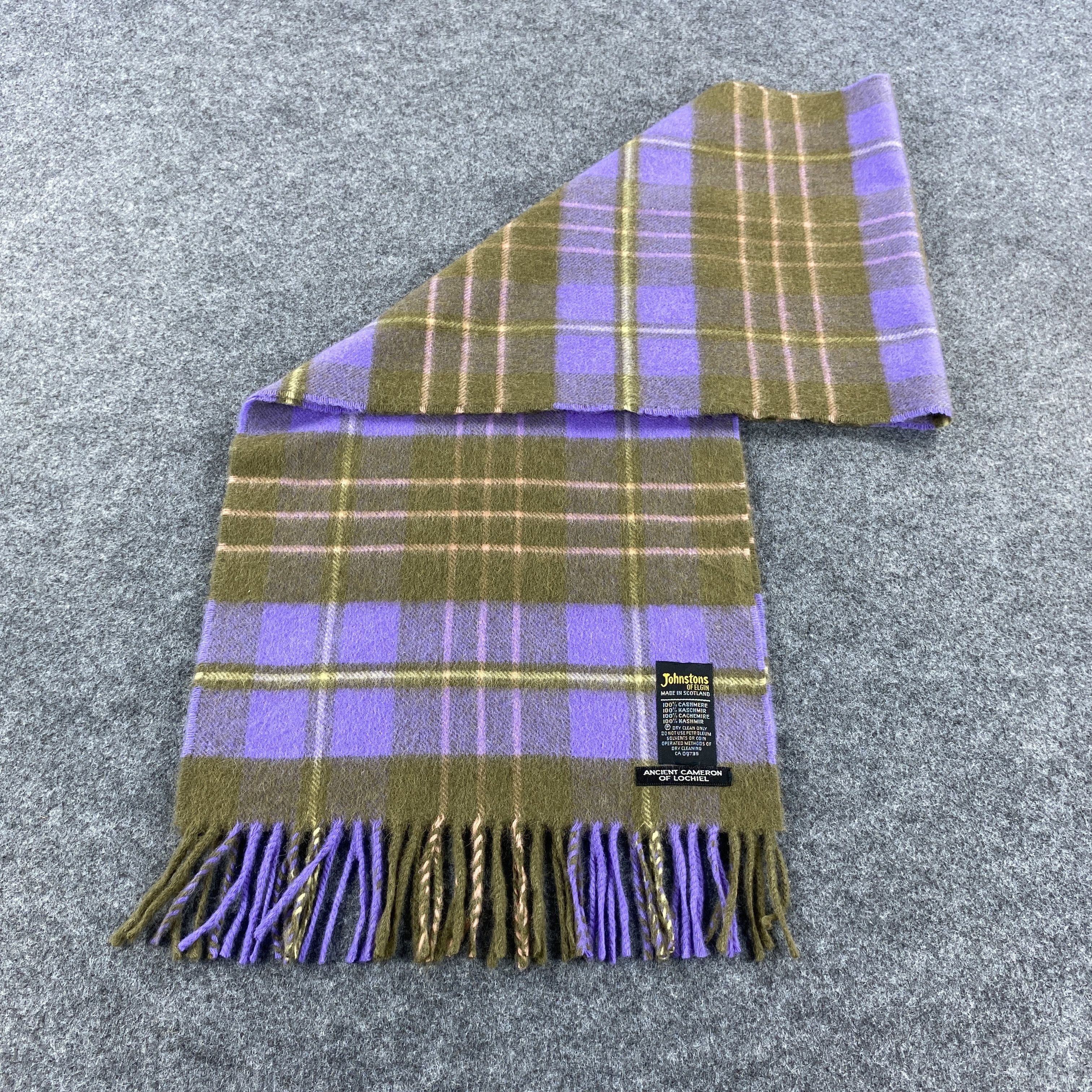 Johnstons Of Elgin × Vintage GF10557 Johnstons Of Elgin Scarf Neck Wear Nova Check Size ONE SIZE - 5 Thumbnail