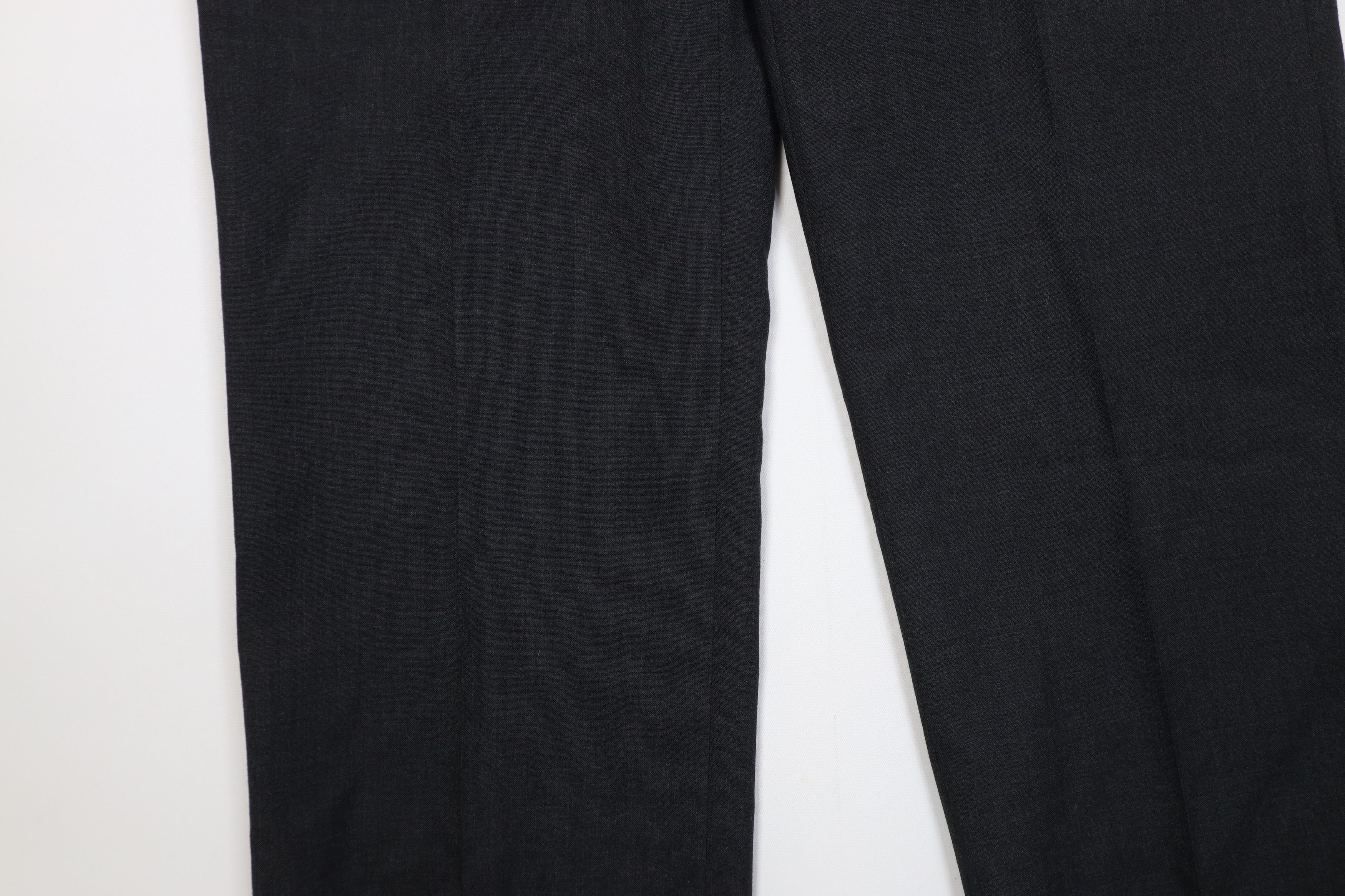 Vintage Vintage 90s Wool Knit Wide Leg Chino Pants Charcoal Gray Size US 34 / EU 50 - 5 Thumbnail