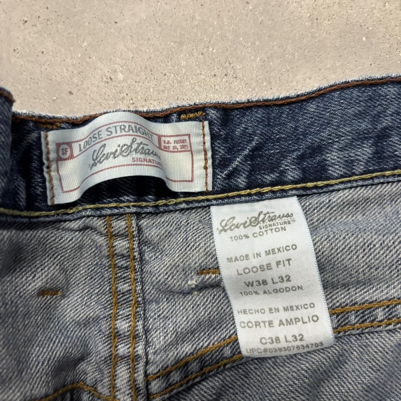 Japanese Brand × Levi's × Vintage Crazy Vintage Y2K/2000s Baggy Dark Blue Wash Levi’s Skater Style Denim Jeans! Size US 38 / EU 54 - 8 Thumbnail
