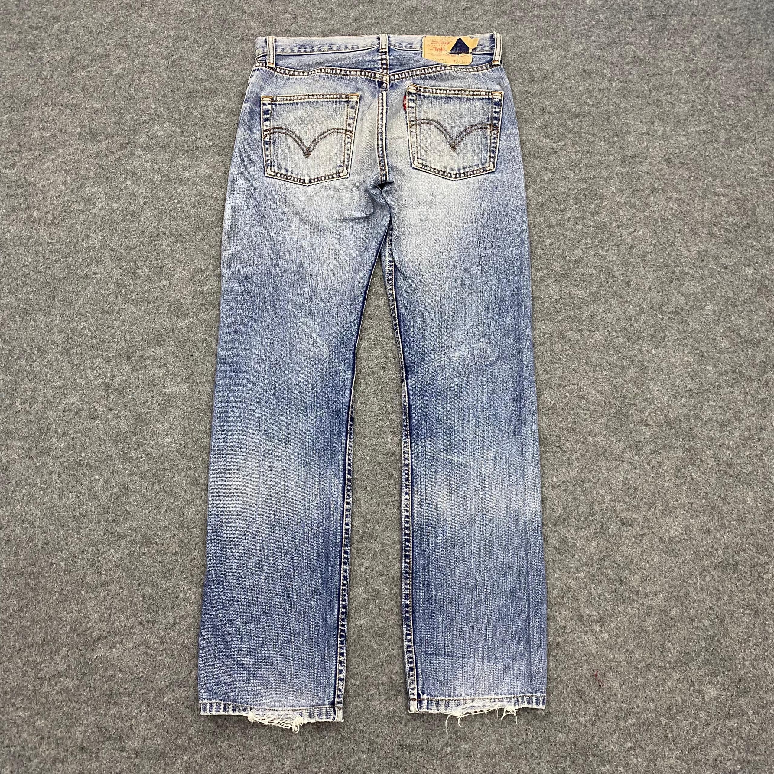 Levi's Vintage Levis 505 Distressed Denim Kurt Cobain Style Size US 31 - 3 Thumbnail
