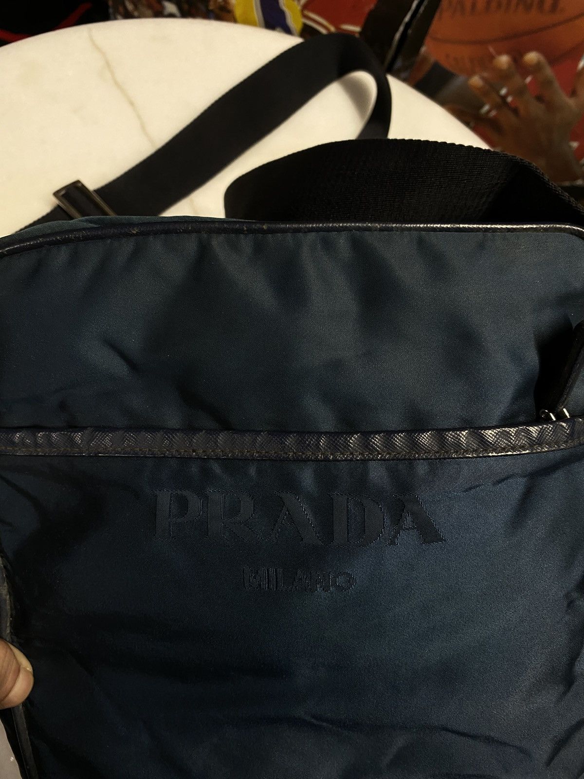 Prada Prada Nylon Navy Messenger Crossbody Bag Size ONE SIZE - 5 Thumbnail
