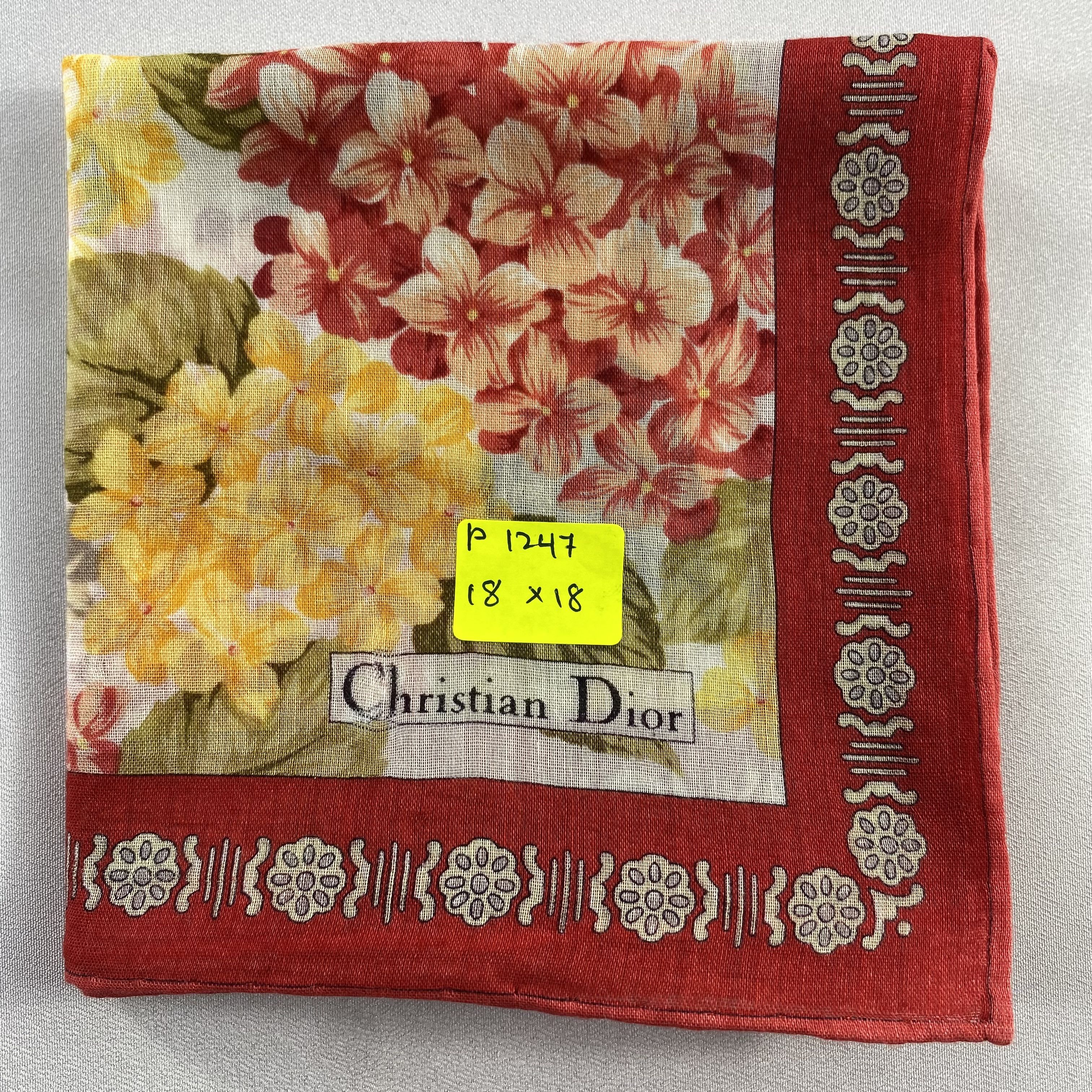 Vintage Christian Dior Monsieur Handkerchief / Neckerchief-P1247 Size ONE SIZE - 5 Thumbnail