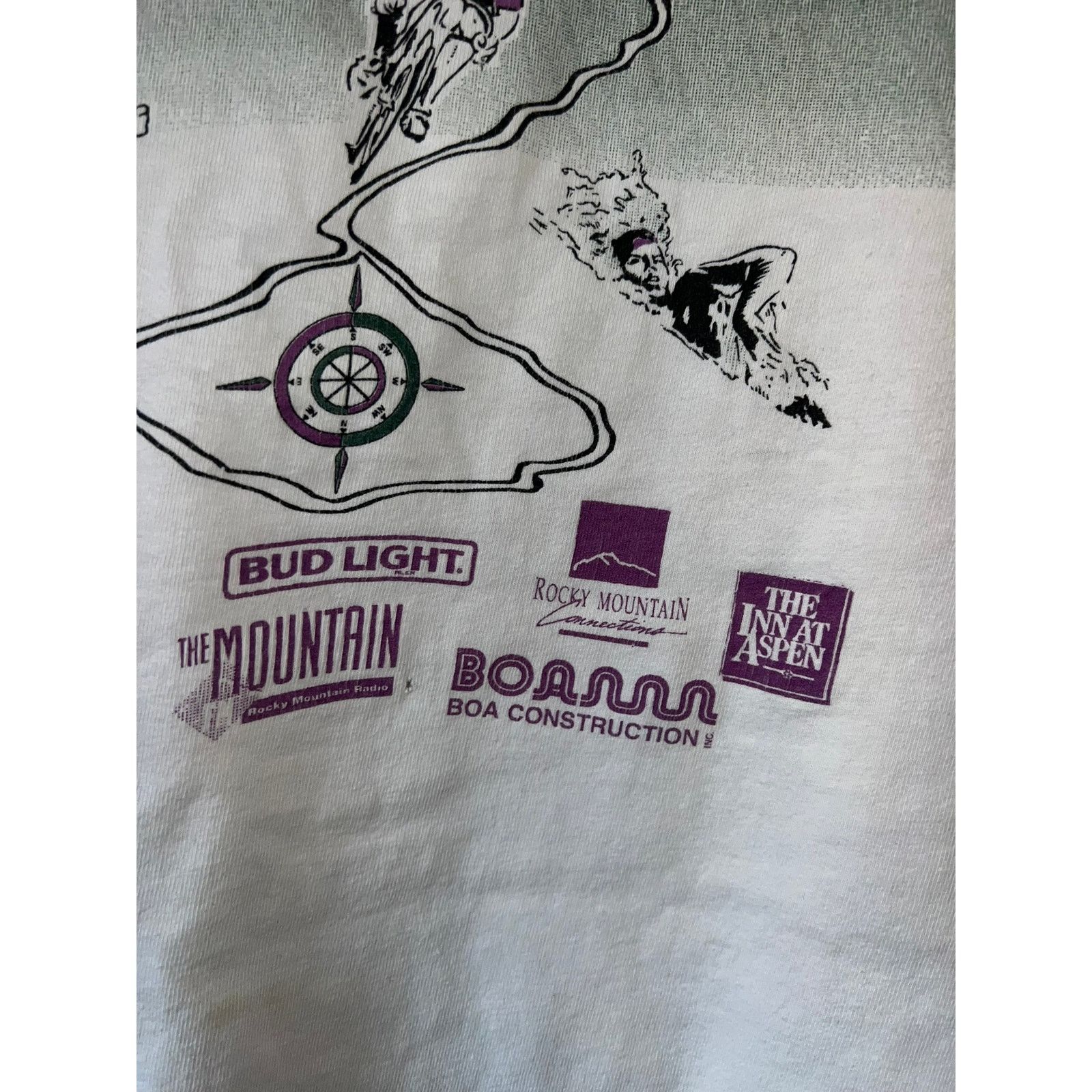 Hanes Vintage Aspen Shirt 4th High Country Triathlon Cycle XL 90s Size US XL / EU 56 / 4 - 5 Thumbnail