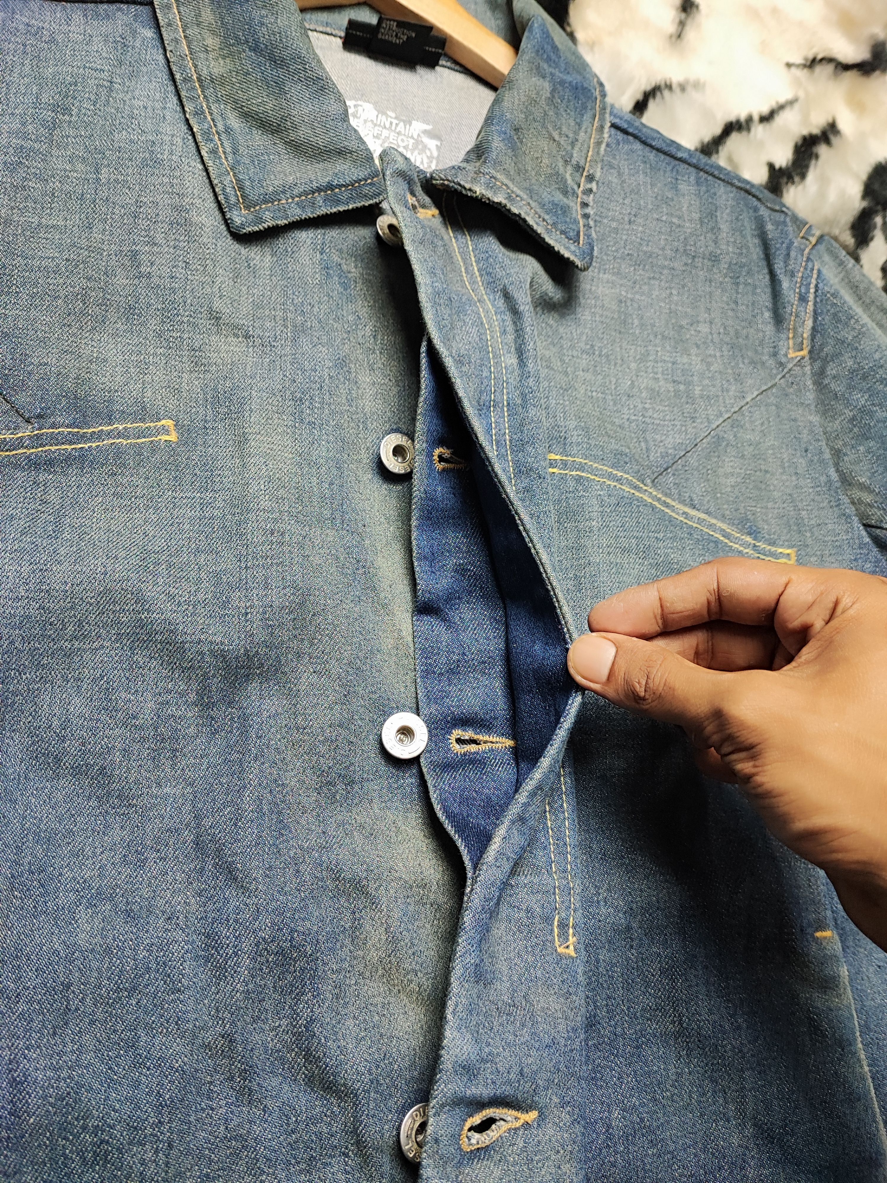 Diesel Vintage 90s Diesel Denim Jacket Button Trucker Jacket Medium Size US M / EU 48-50 / 2 - 10 Thumbnail