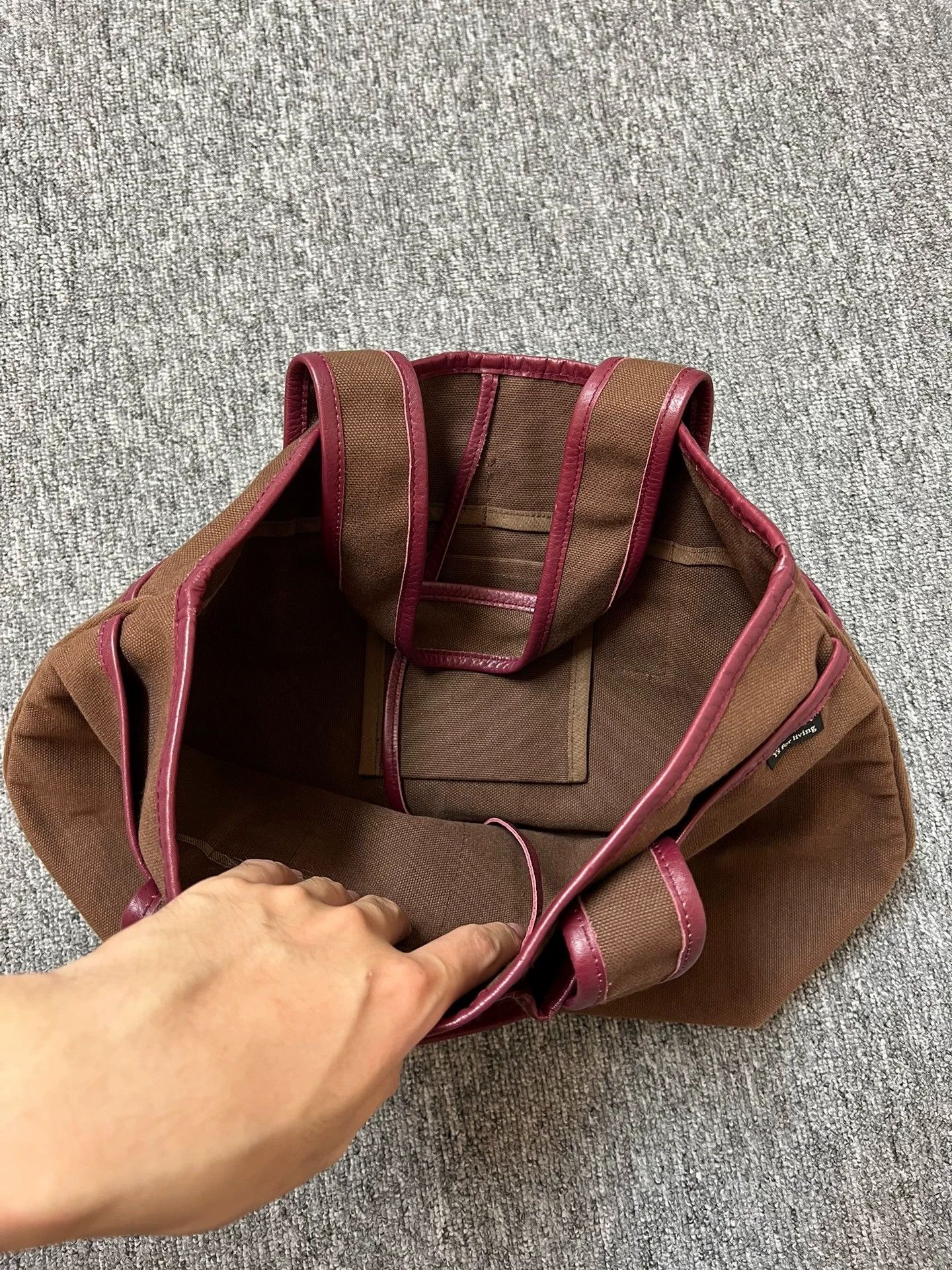 Yohji Yamamoto Yohji Yamamoto Colorblock Leather Tote Bag One Size Size ONE SIZE - 5 Thumbnail