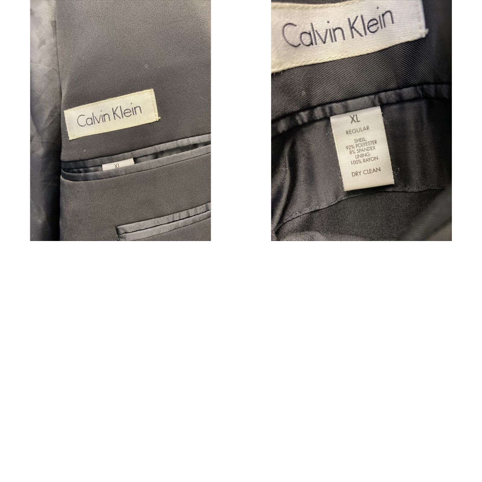 Calvin Klein Calvin Klein Jacket Blazer Sport Coat 3 button military style XL black /99-61 Size 46R - 8 Thumbnail